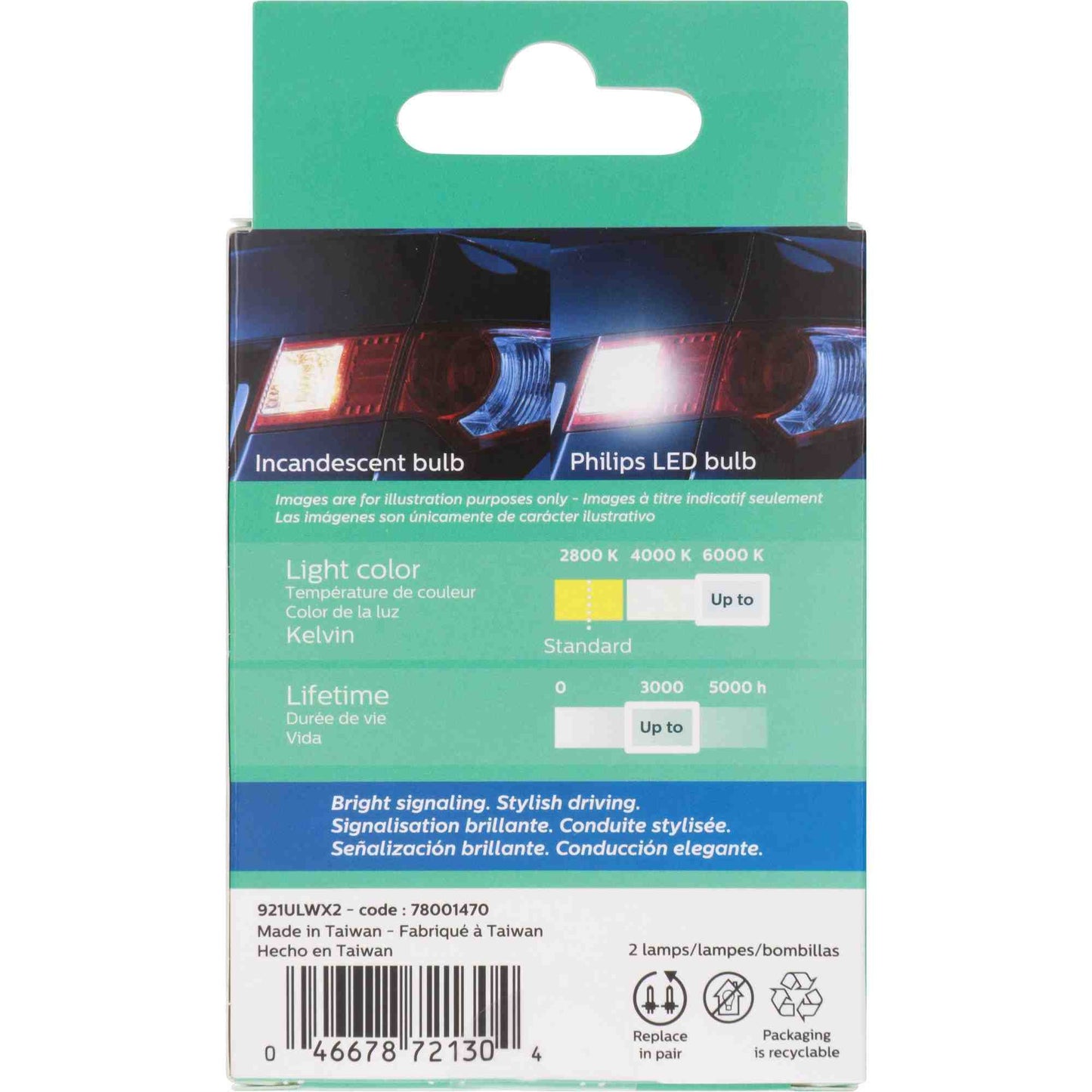 Philips Multi-Purpose Light Bulb 921WLED