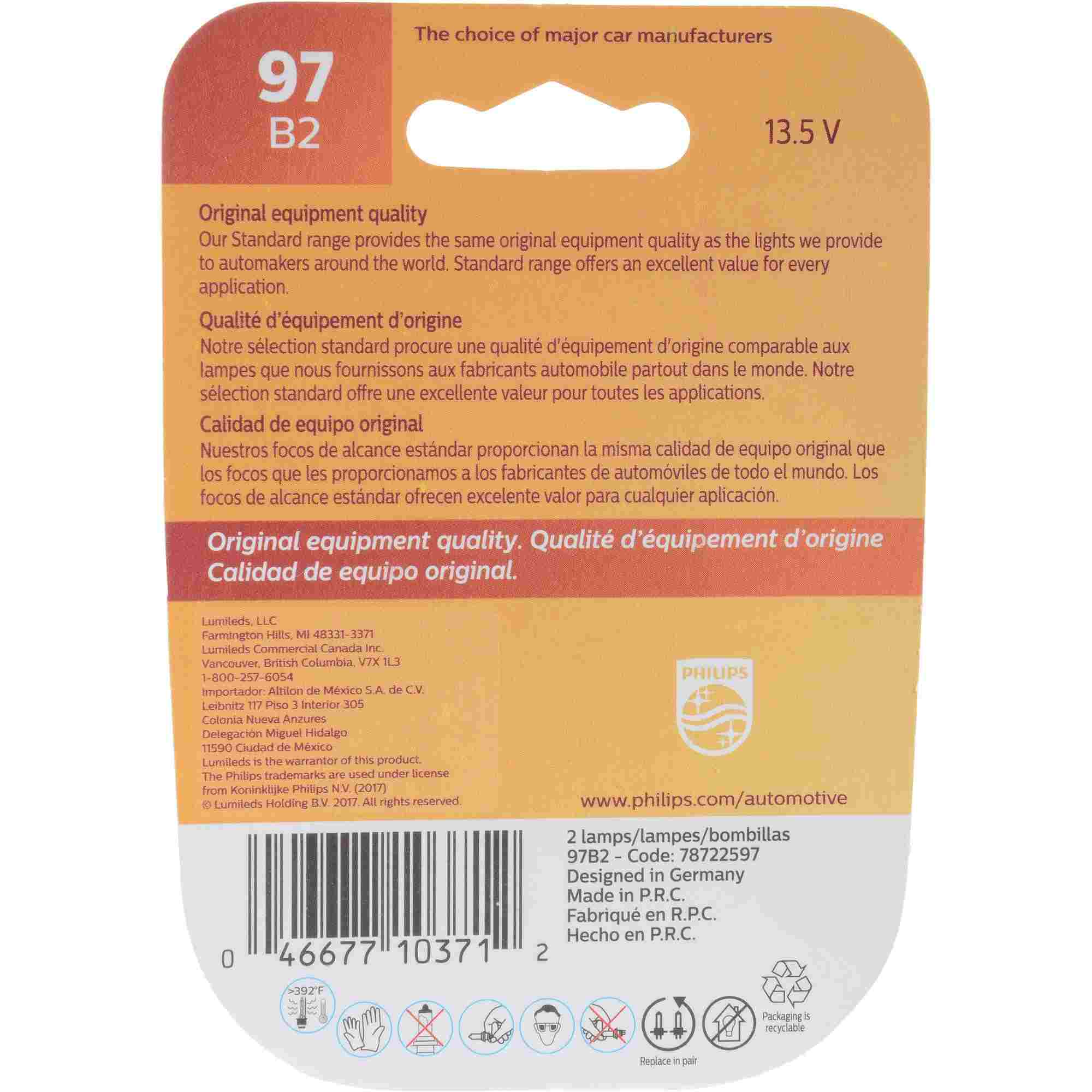 Philips Multi-Purpose Light Bulb 97B2