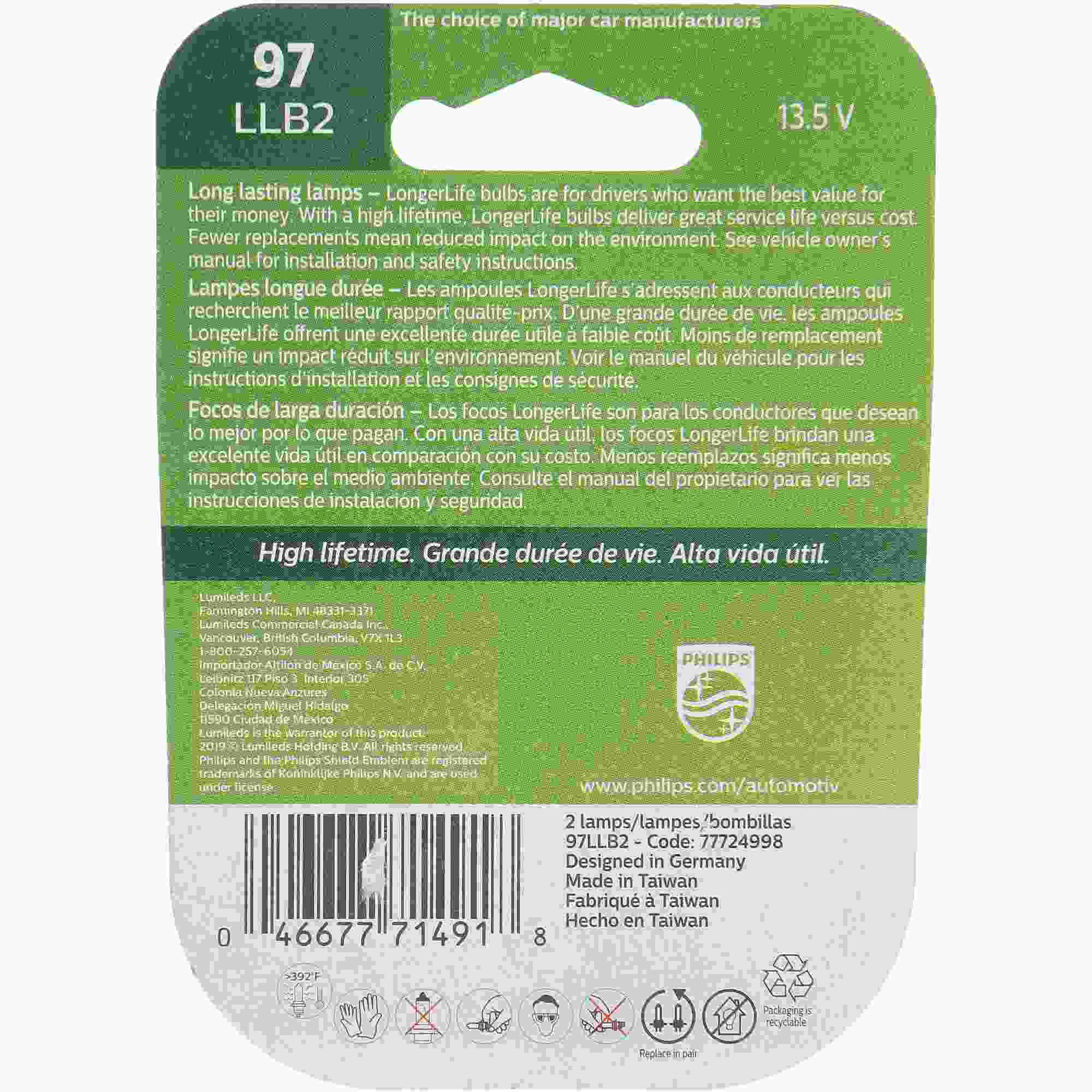 Philips Multi-Purpose Light Bulb 97LLB2