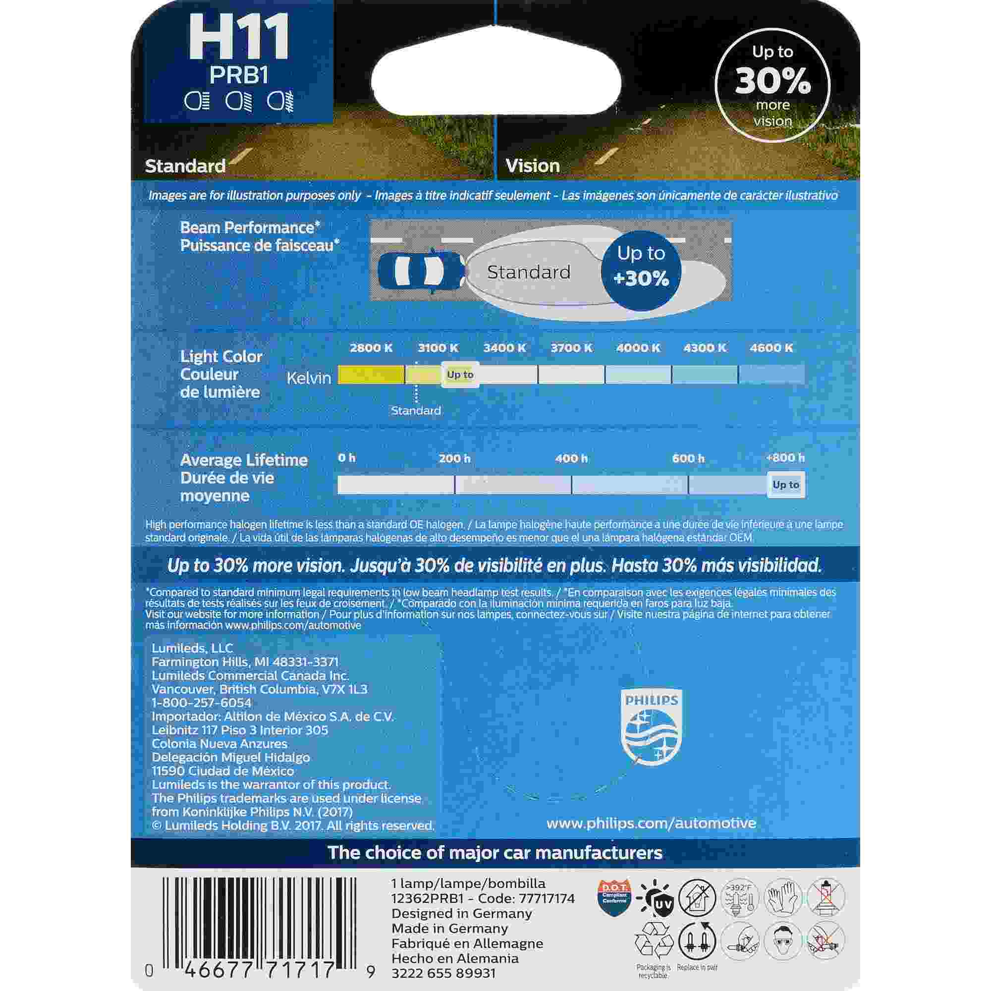 Philips Headlight Bulb H11PRB1