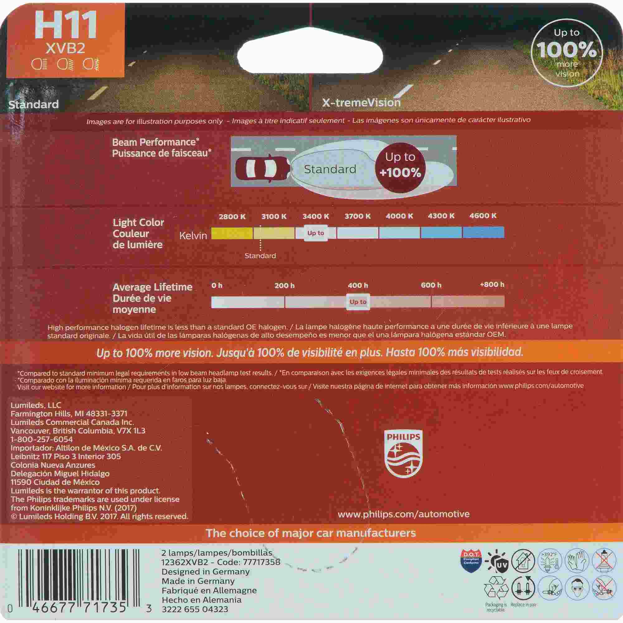 Philips Headlight Bulb H11XVB2