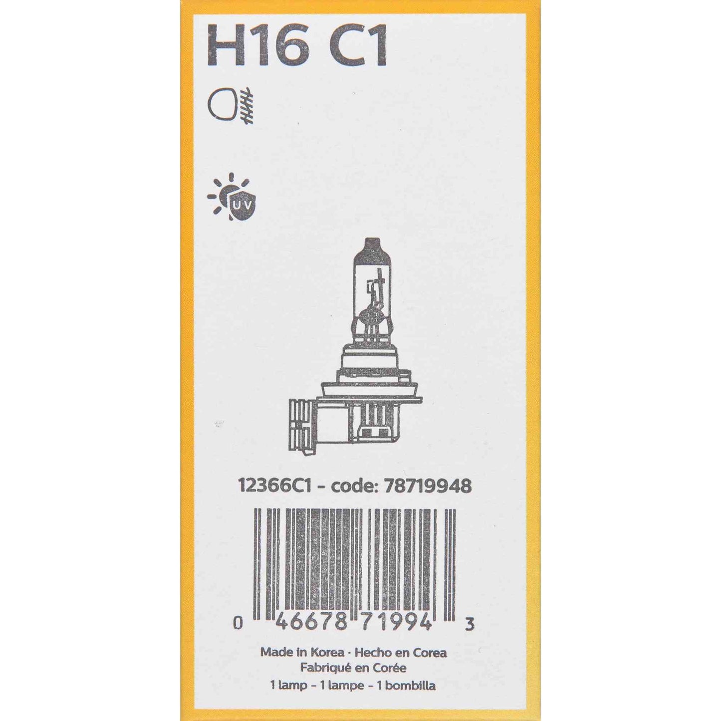 Philips Fog Light Bulb H16C1