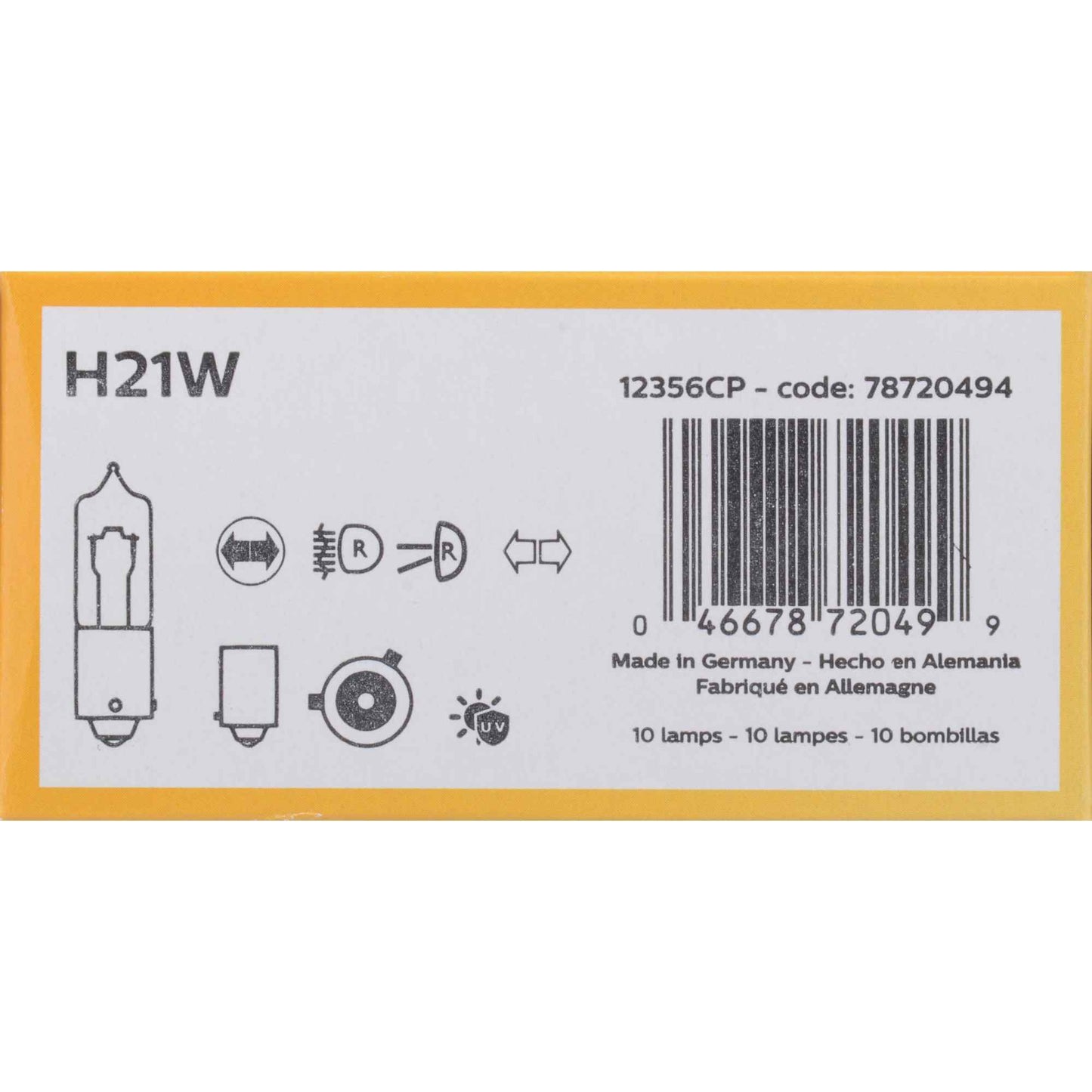 Philips Multi-Purpose Light Bulb H21WCP