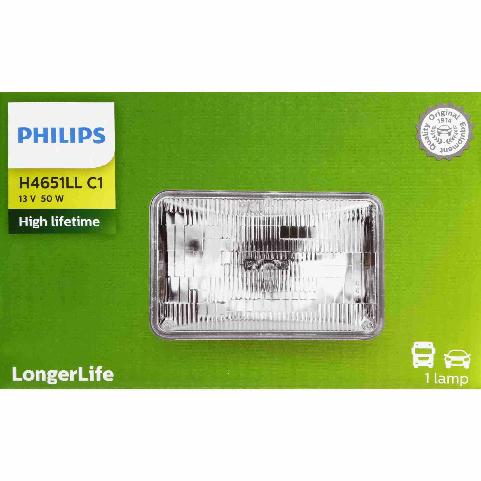Philips Headlight Bulb H4651LLC1
