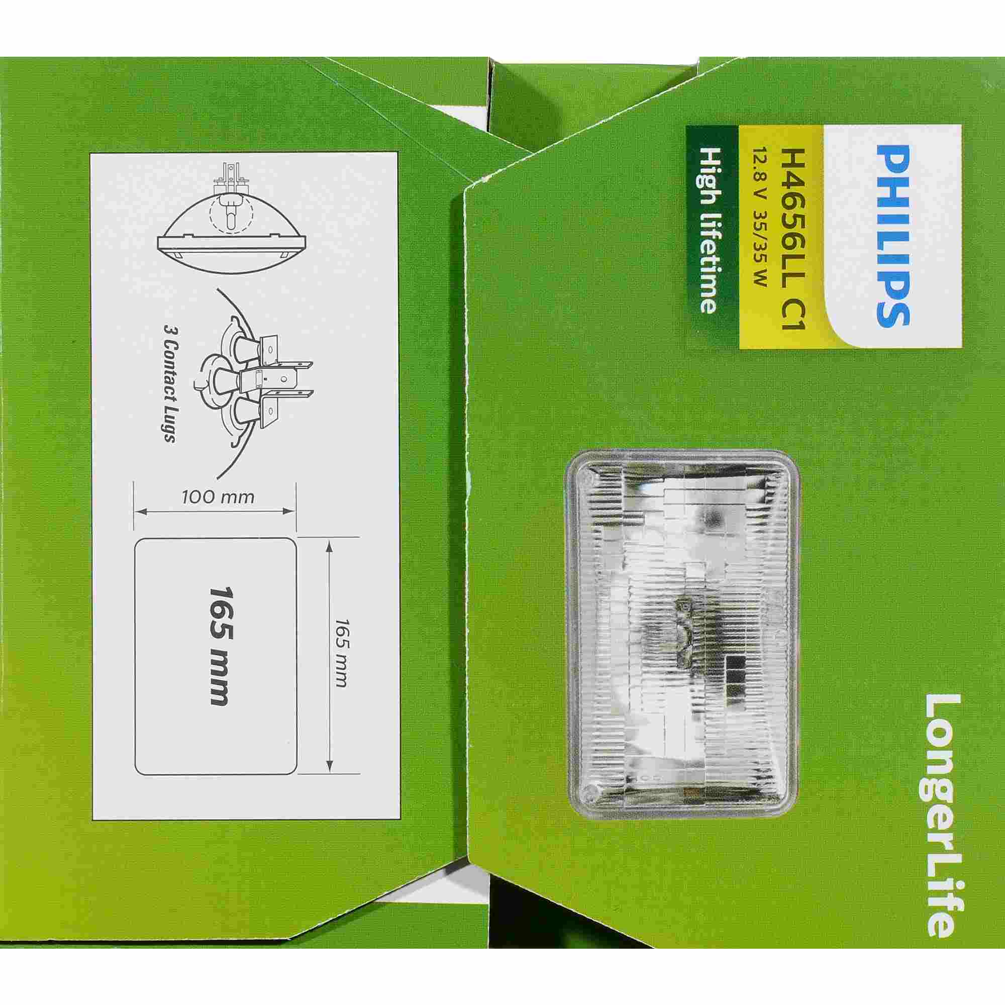 Philips Headlight Bulb H4656LLC1