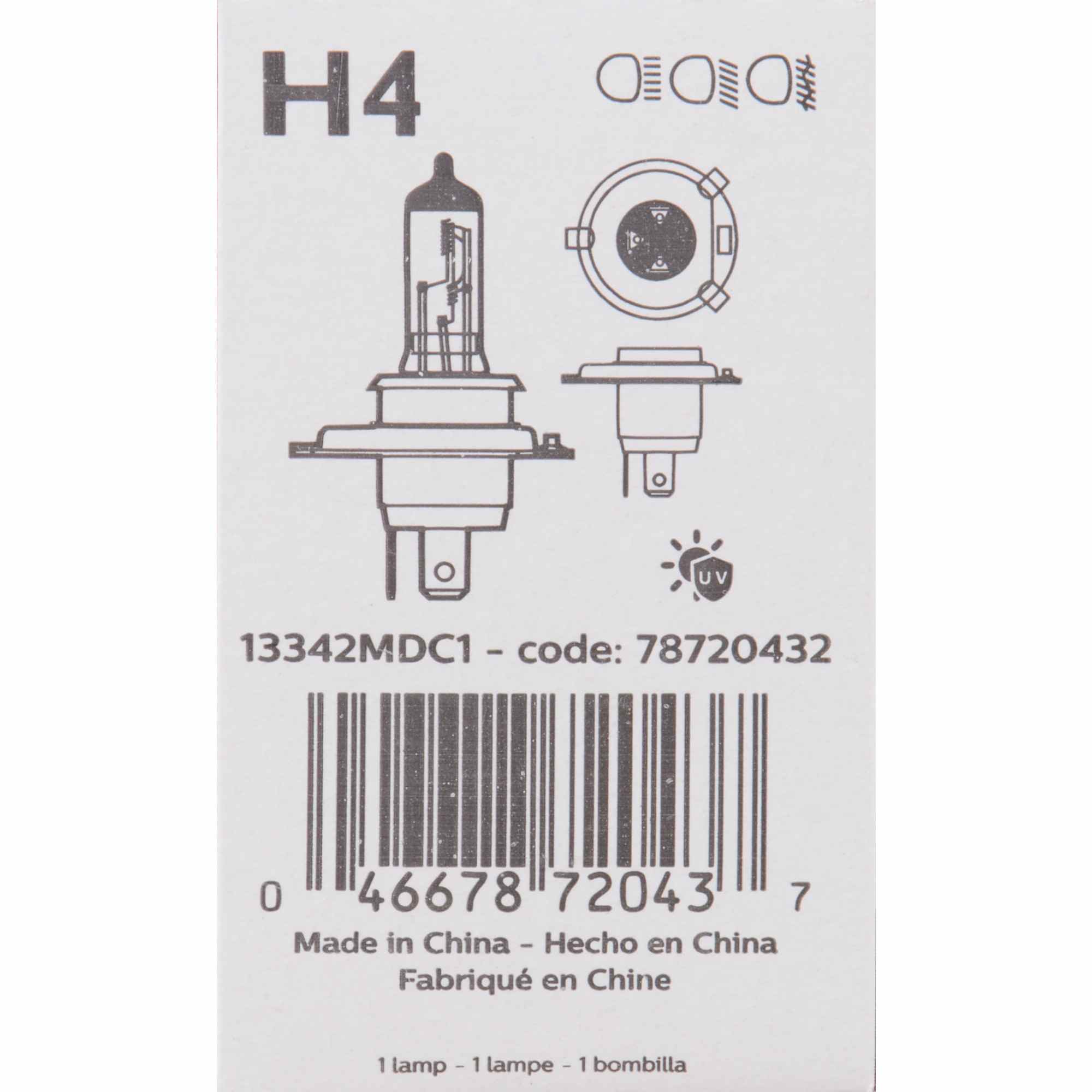 Philips Headlight Bulb H4C1-24V