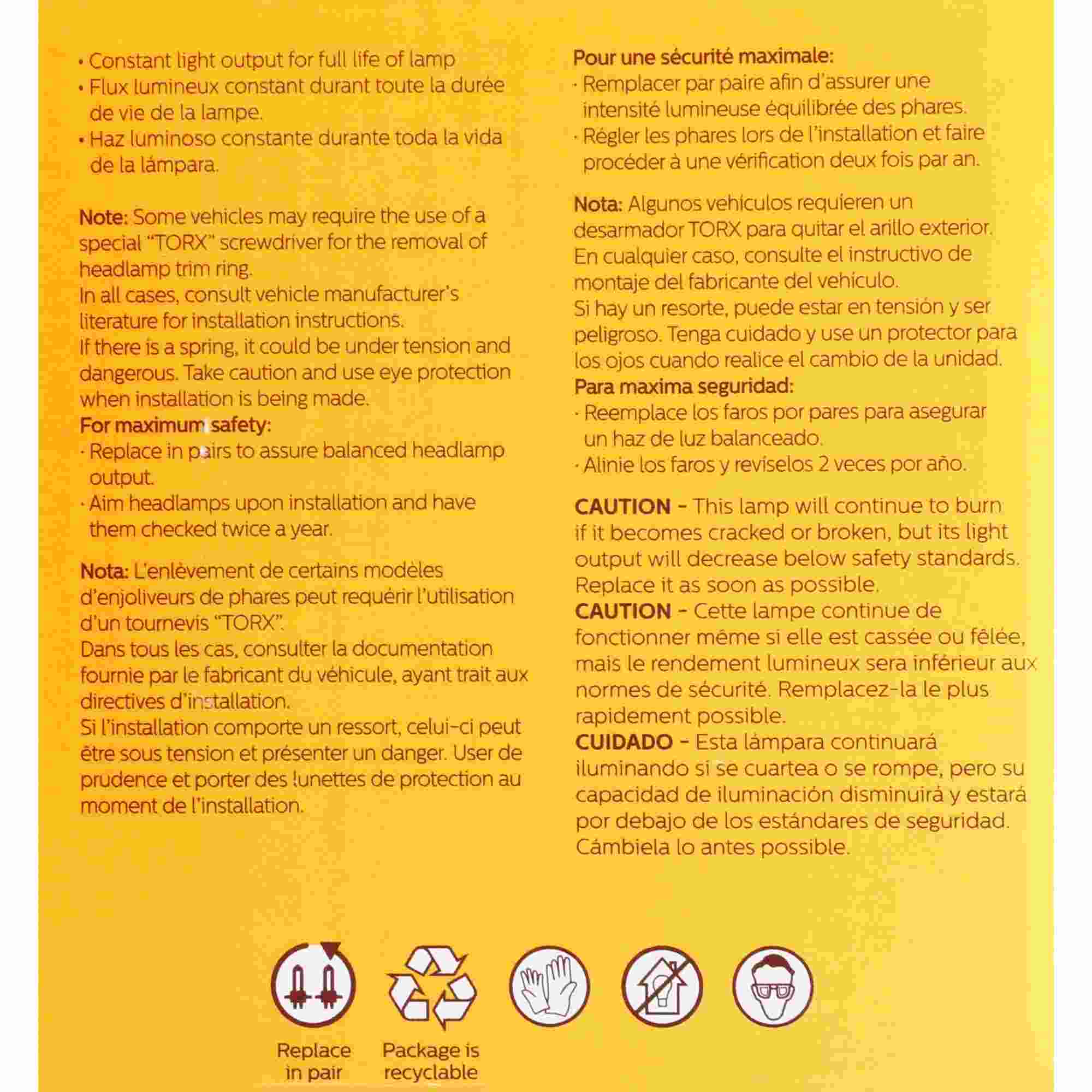 Philips Headlight Bulb H7614C1