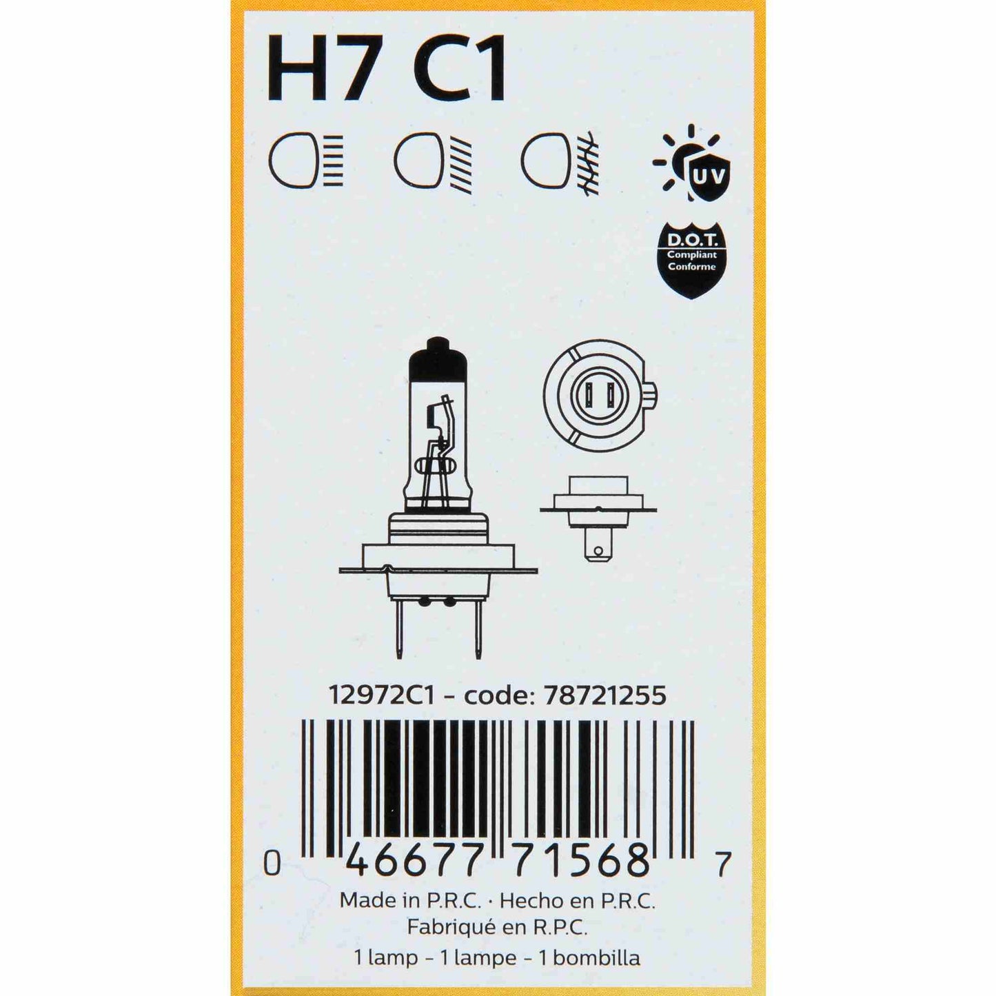 Philips Headlight Bulb H7C1