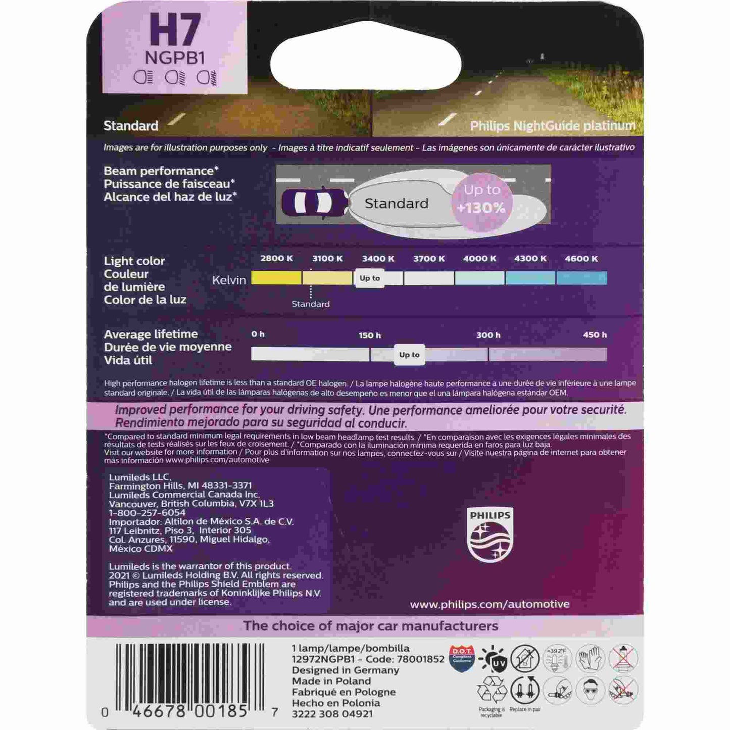 Philips Headlight Bulb H7NGPB1