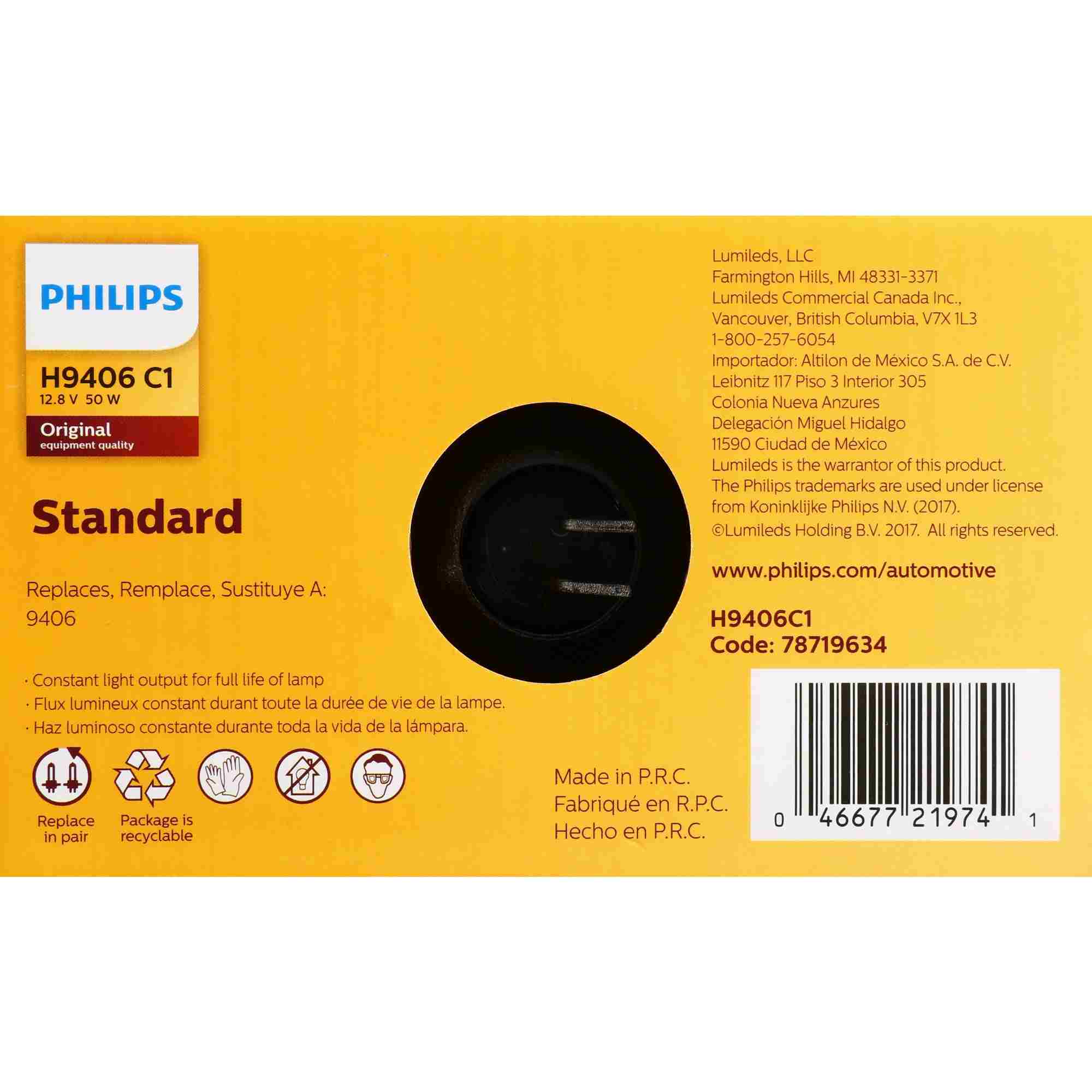 Philips Headlight Bulb H9406C1