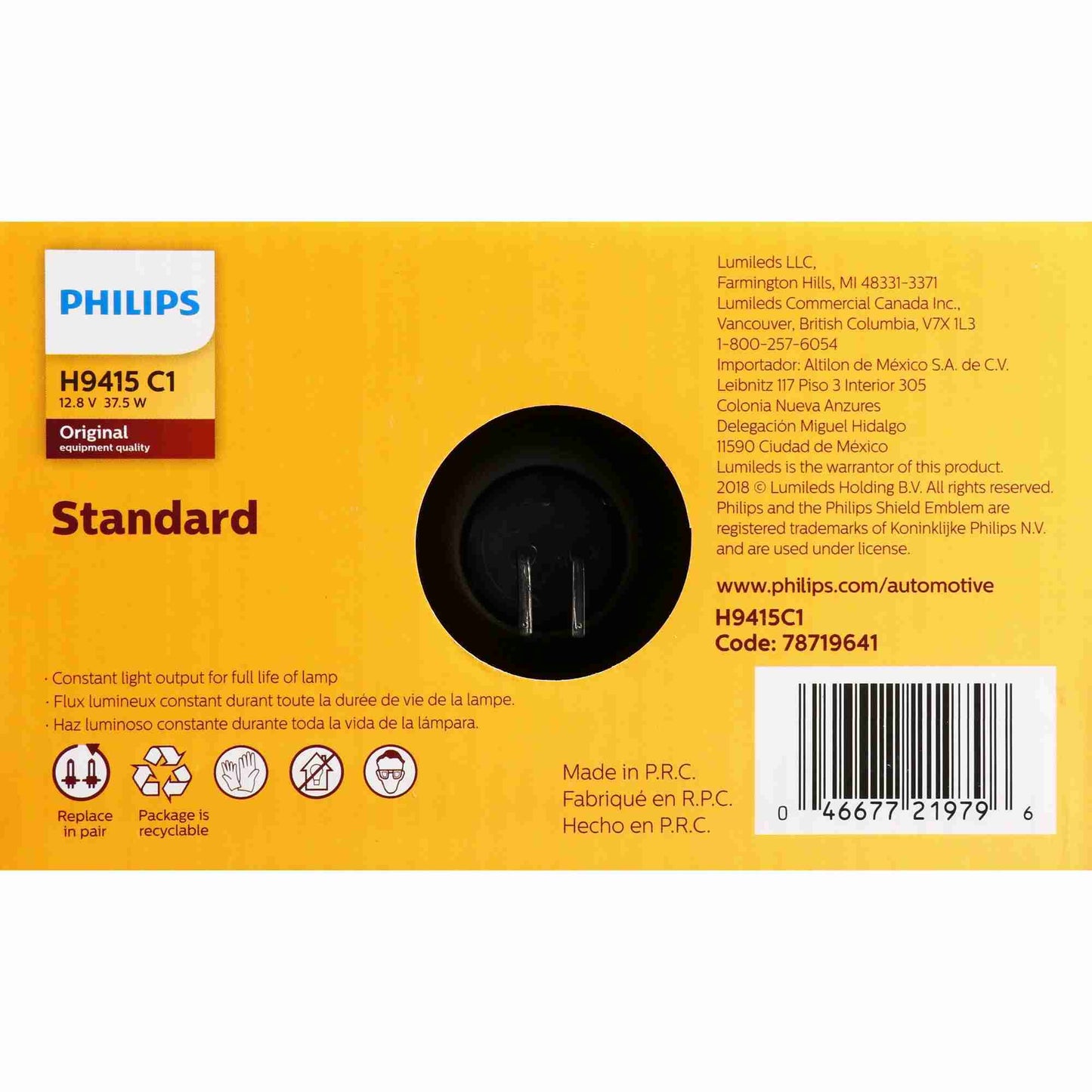 Philips Headlight Bulb H9415C1