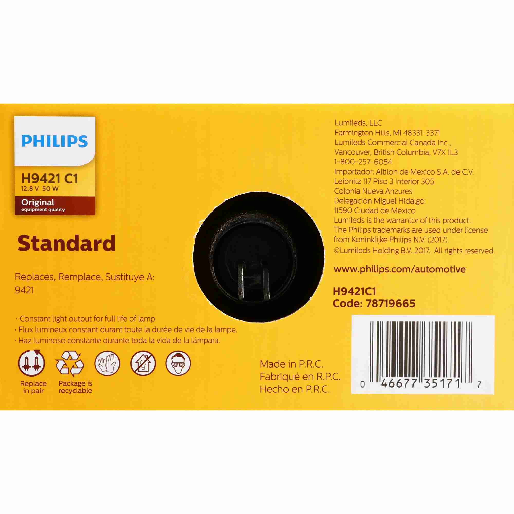 Philips Headlight Bulb H9421C1