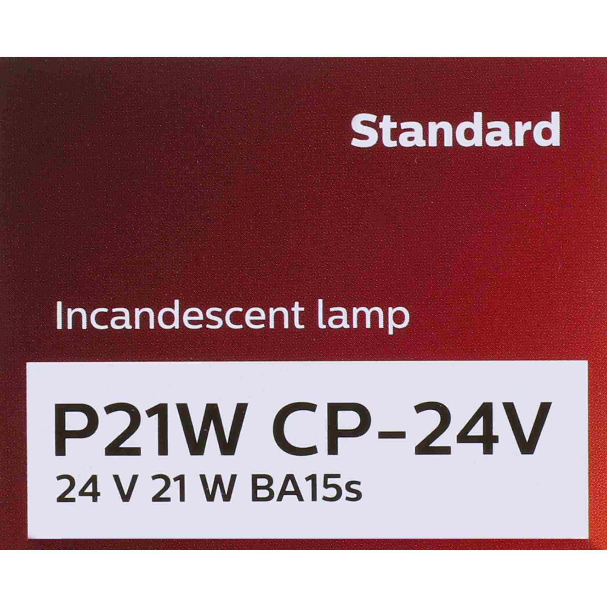 Philips Turn Signal / Parking Light Bulb P21WCP-24V