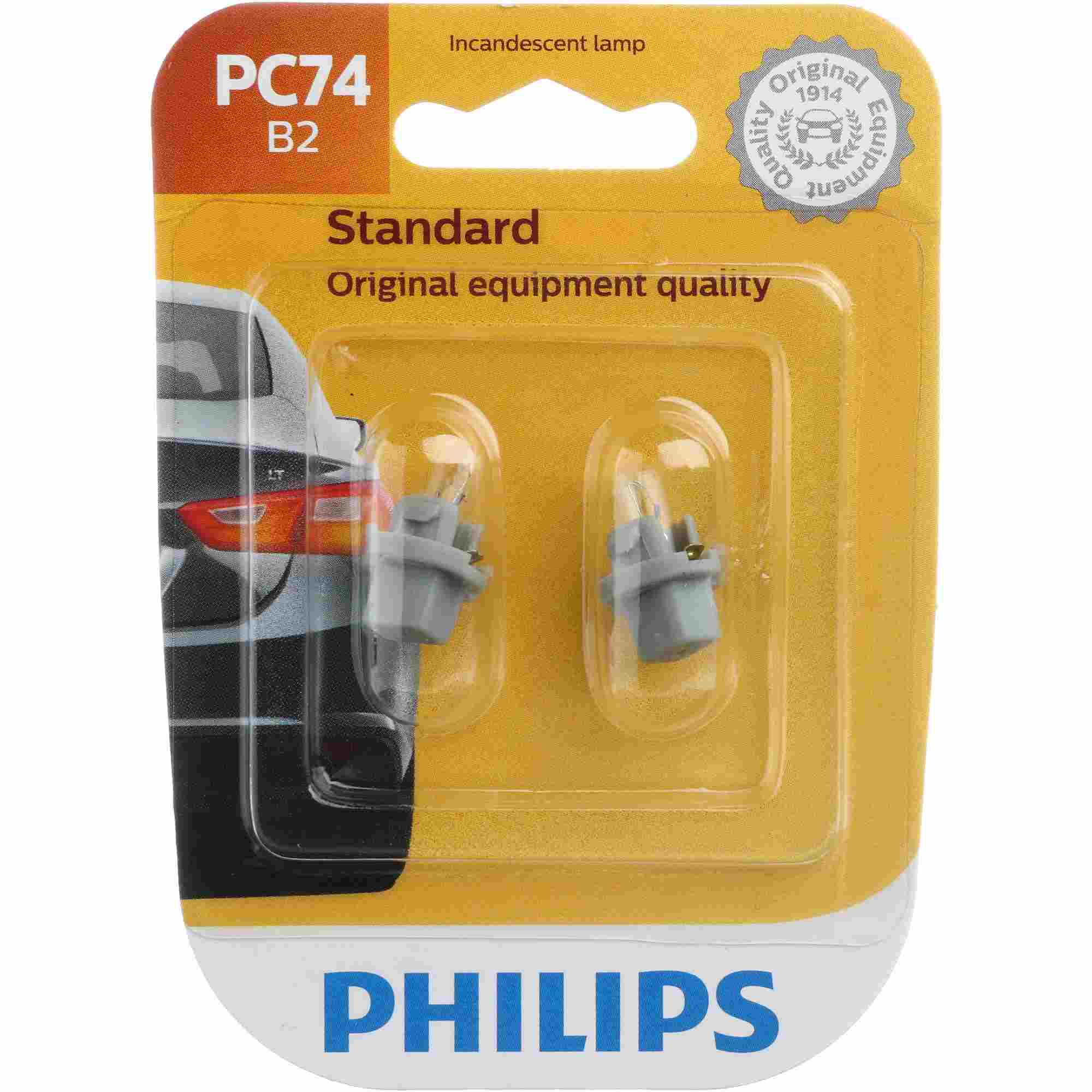 Philips Instrument Panel Courtesy Light Bulb PC74B2