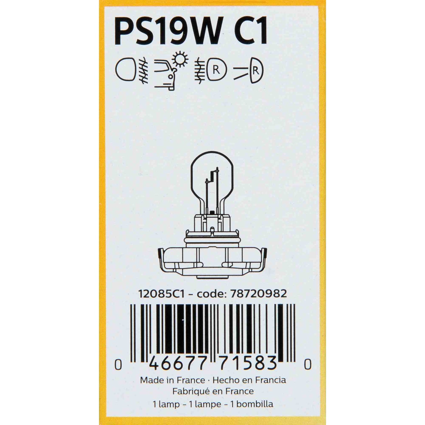 Philips Fog Light Bulb PS19WC1