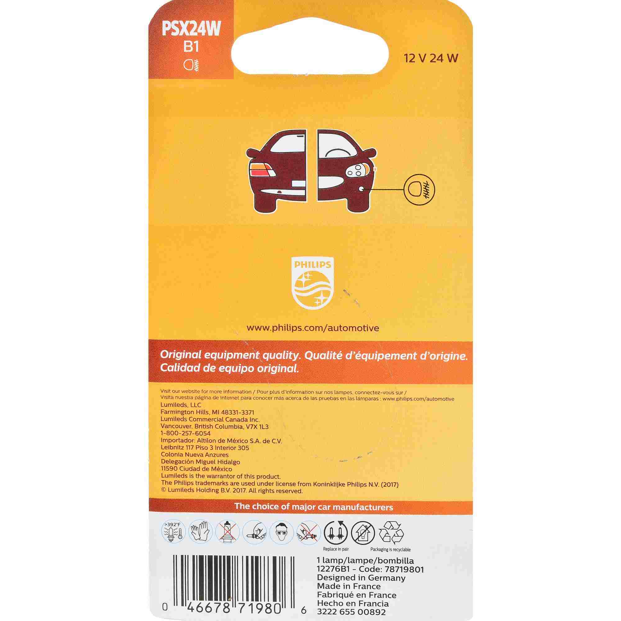 Philips Fog Light Bulb PSX24WB1