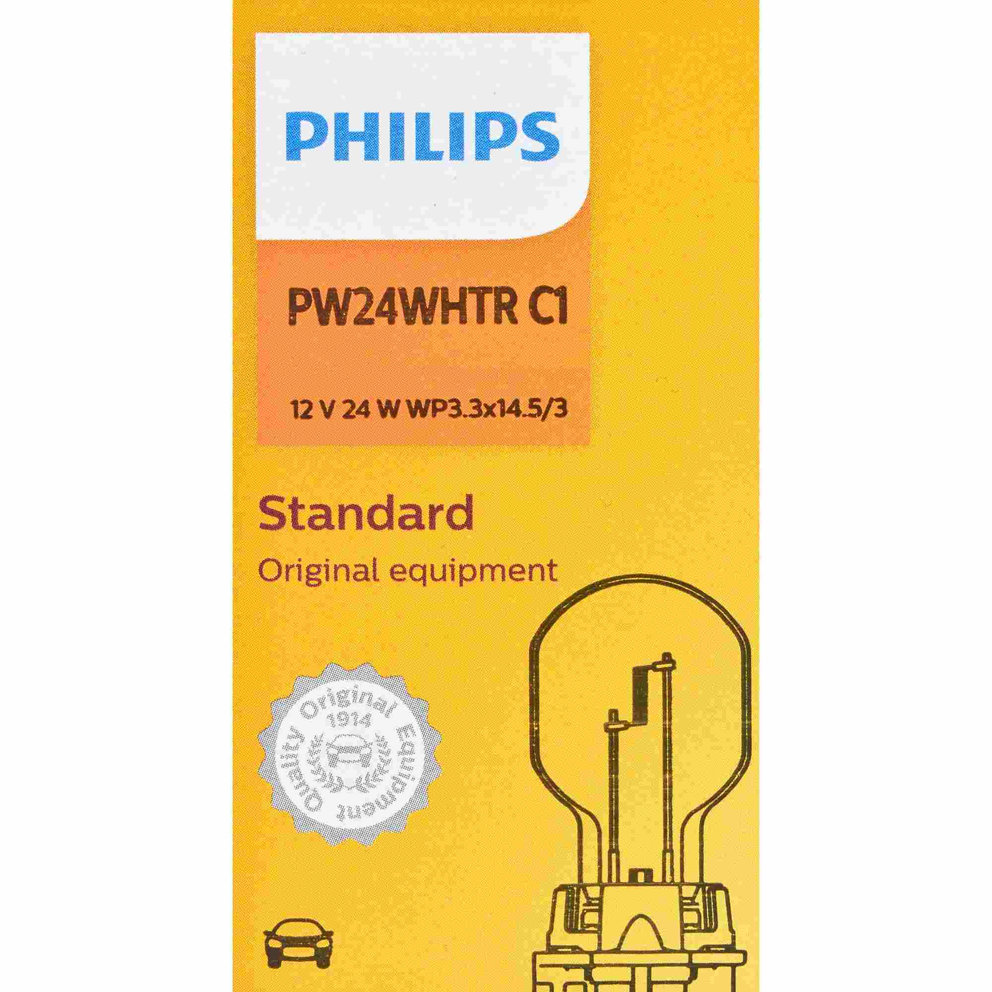 Philips Turn Signal / Parking Light Bulb PW24WHTRC1