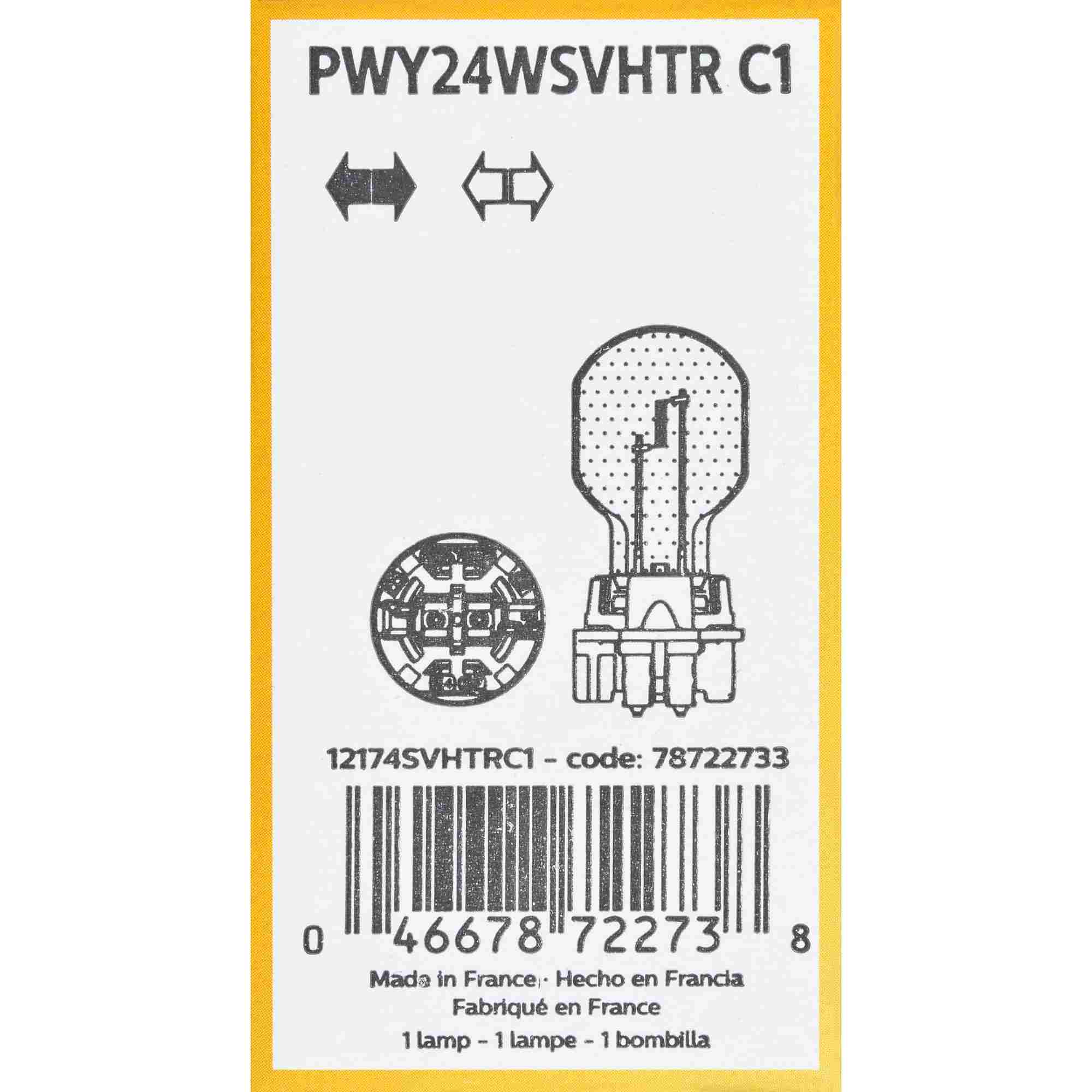 Philips Turn Signal / Parking Light Bulb PWY24WSVHTRC1