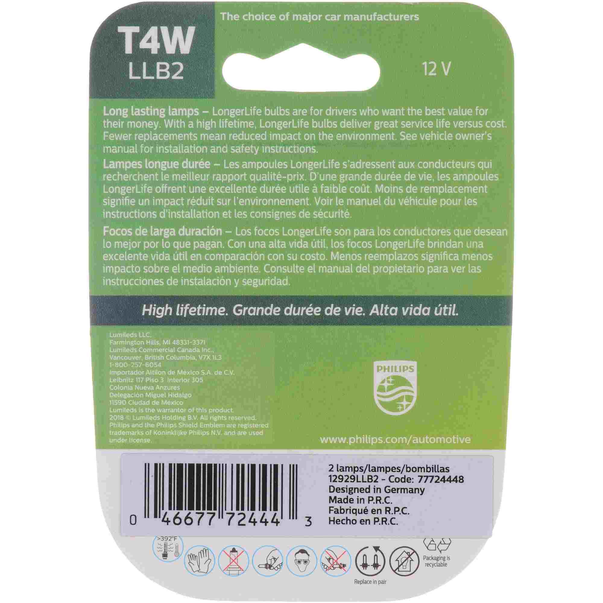 Philips Multi-Purpose Light Bulb T4WLLB2