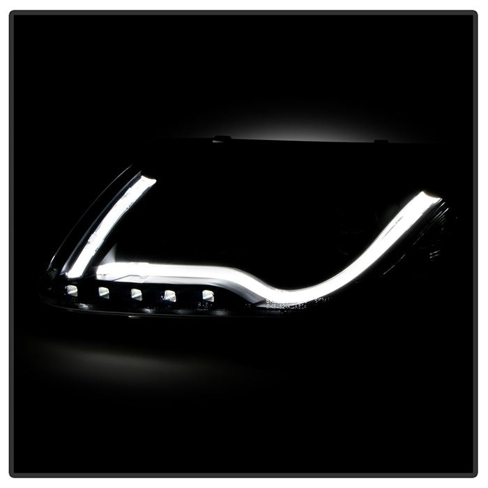 Spyder Audi A6 05-07 Projector Headlights Halogen Light Tube DRL Blk PRO-YD-ADA605-LTDRL-BK 5071903