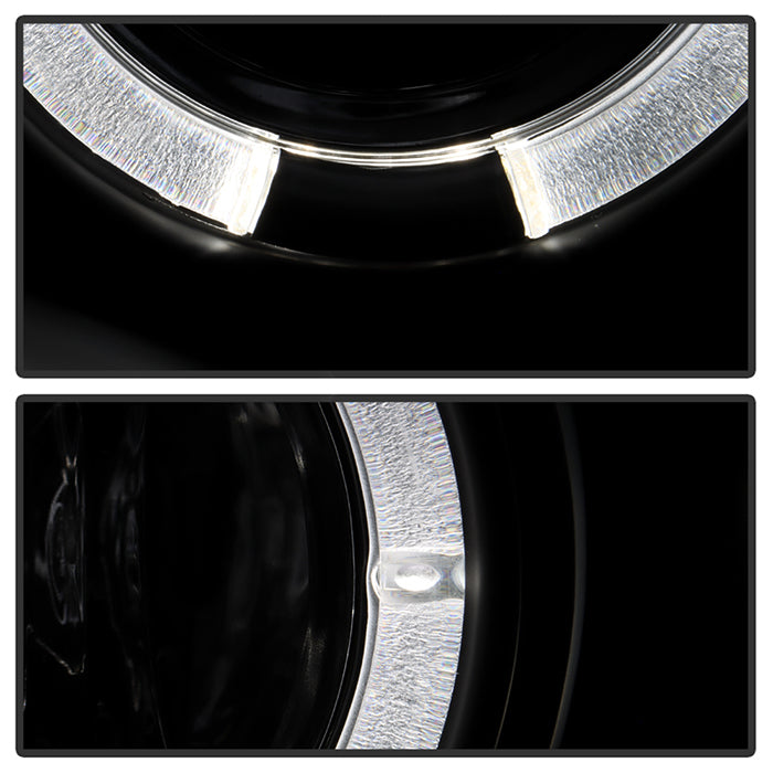 Spyder BMW E46 3-Series 02-05 4DR Projector Headlights 1PC LED Halo Blk PRO-YD-BMWE4602-4D-AM-BK 5042415
