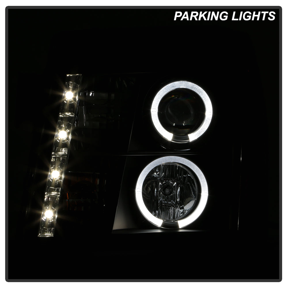 Spyder Cadillac Escalade 02-06 Projector Xenon/HID Model- LED Halo DRL Blk PRO-YD-CE02-HID-DRL-BK 5042286