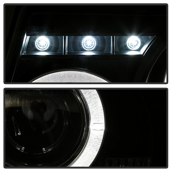 Spyder Ford Ranger 01-11 1PC Projector Headlights LED Halo LED Blk PRO-YD-FR01-1PC-HL-BK 5010490