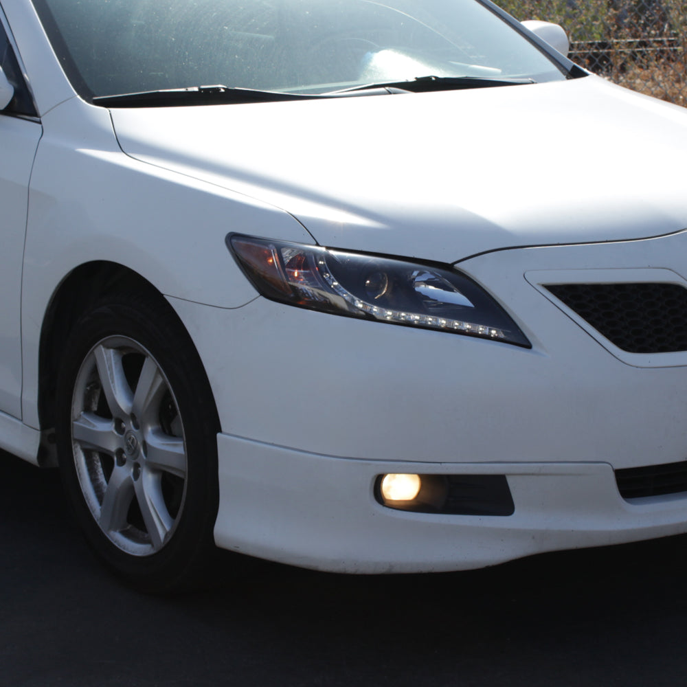 Spyder Toyota Camry 07-09 Projector Headlights DRL Black High H1 Low H7 PRO-YD-TCAM07-DRL-BK 5039422