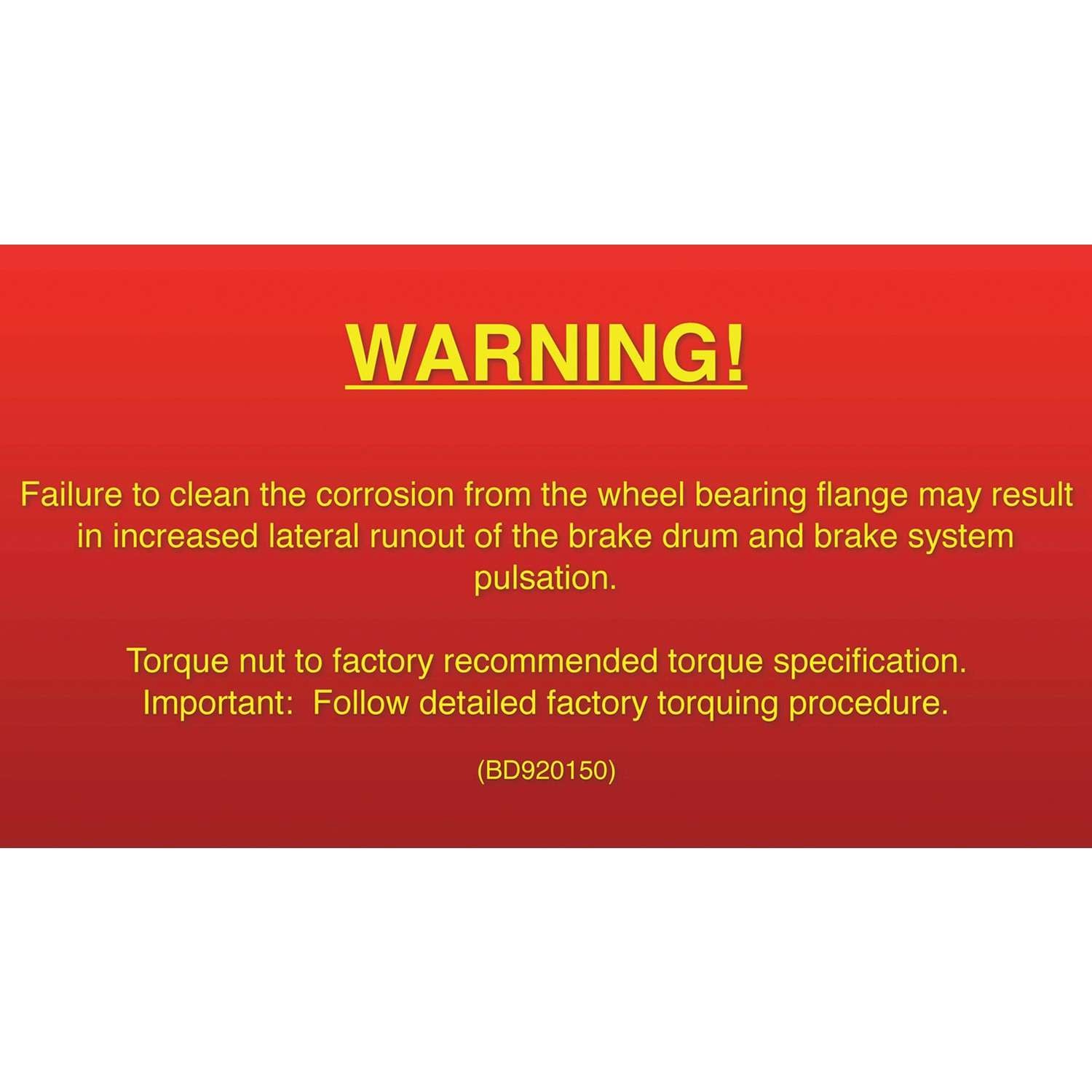 DuraGo DuraGo® Brake Drum BD920150