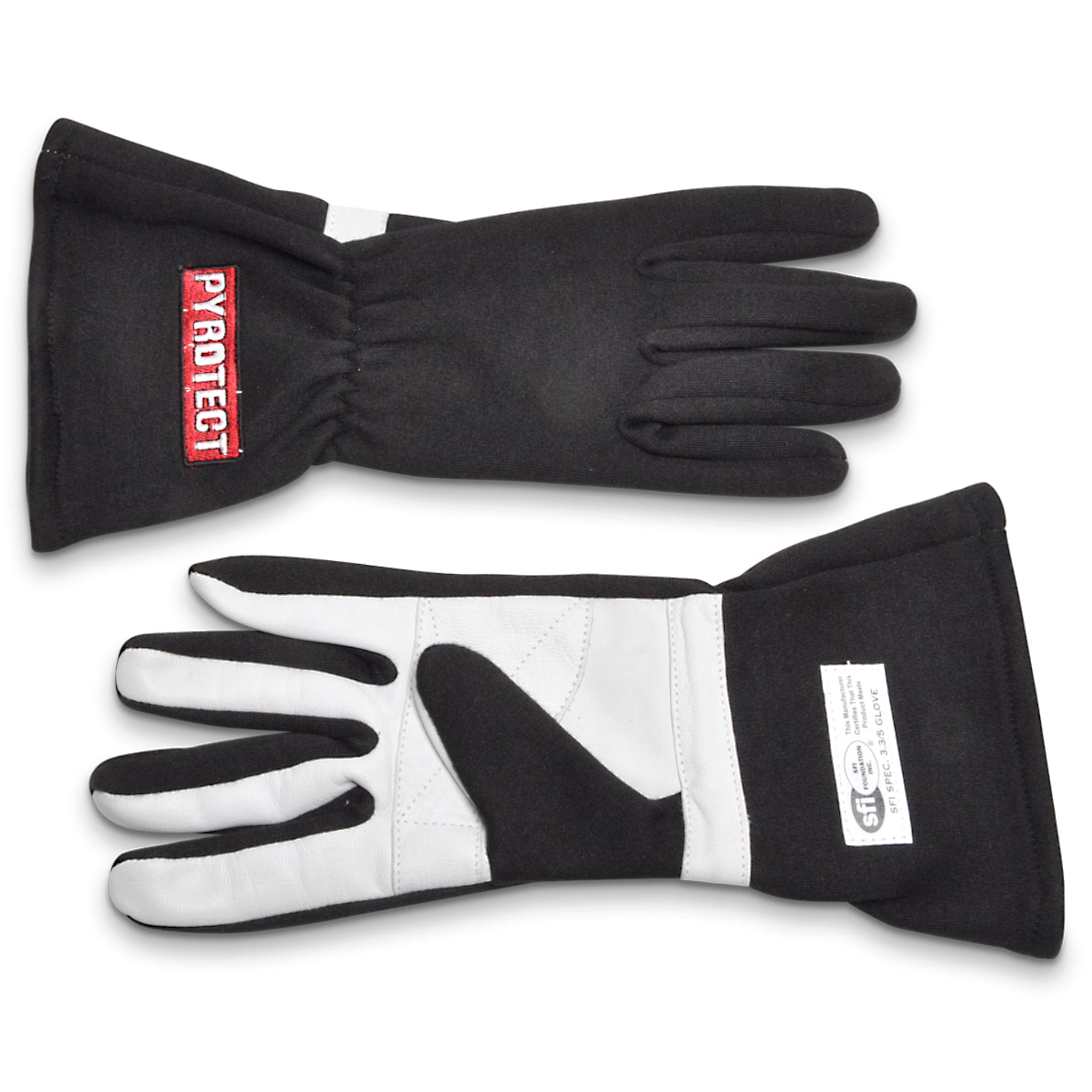 Pyrotect Glove Sport 1 Layer Blk X-Large SFI-1 Safety Clothing Driving Gloves main image