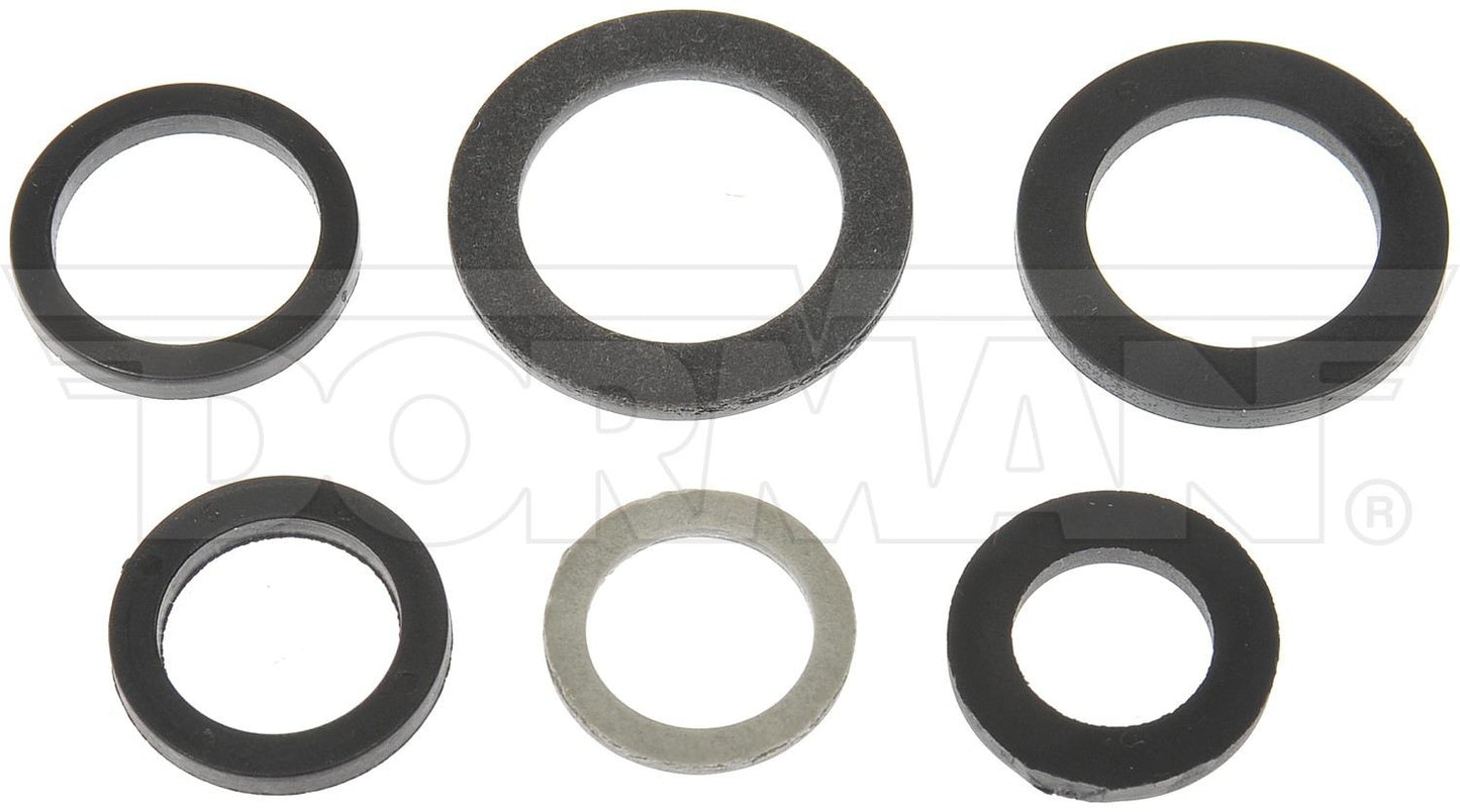 Dorman - Autograde Engine Oil Drain Plug Gaskets Fiber with Visual Reference Guide