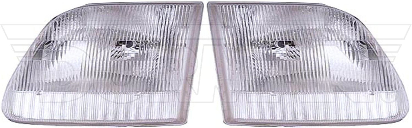Dorman Headlight Assembly Kit Easy Installation for 2002-97 Ford Expedition, 2003-97 Ford F-150, 2004 Ford F-150 Heritage, 2003-97 Ford Lobo