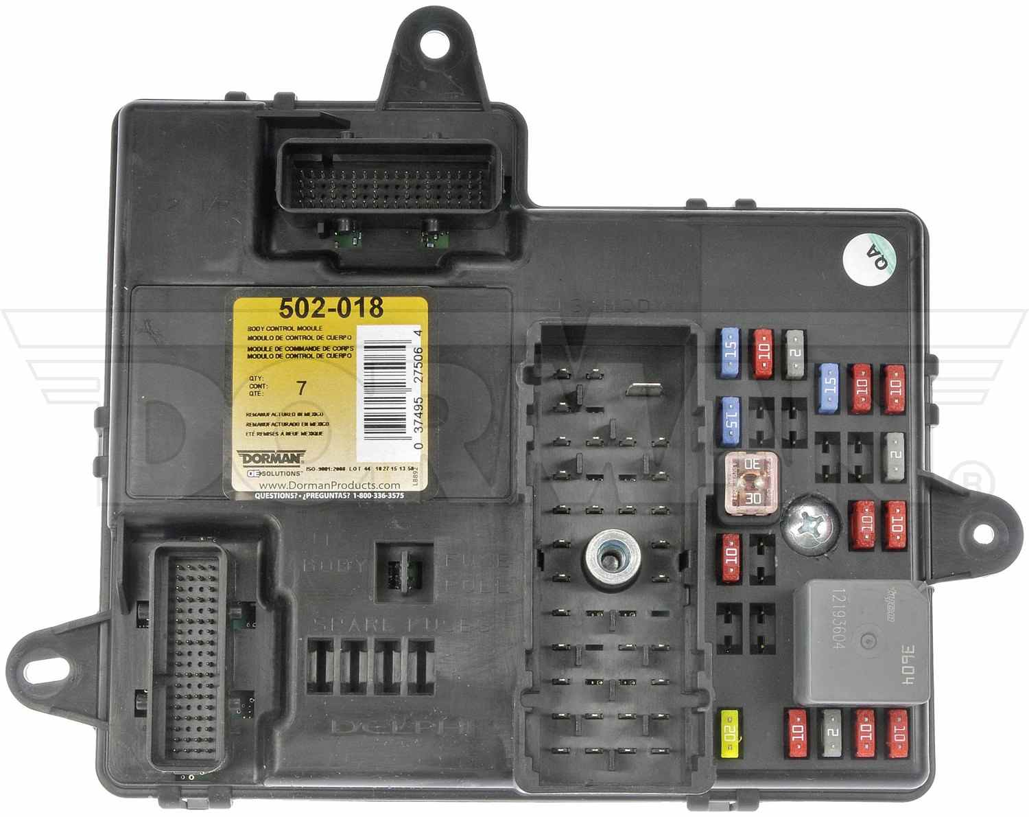 Dorman - OE Solutions REMANUFACTURED BODY CONTROL MODULE 502-018