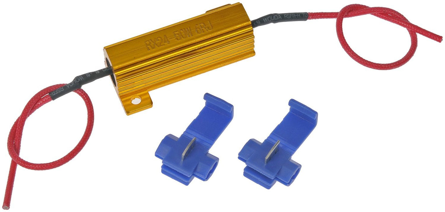 Dorman LED Bulb Load Equalizer 50 Watt 6 Ohm Aluminum for Bulb Out Indicators 50W6O-AL