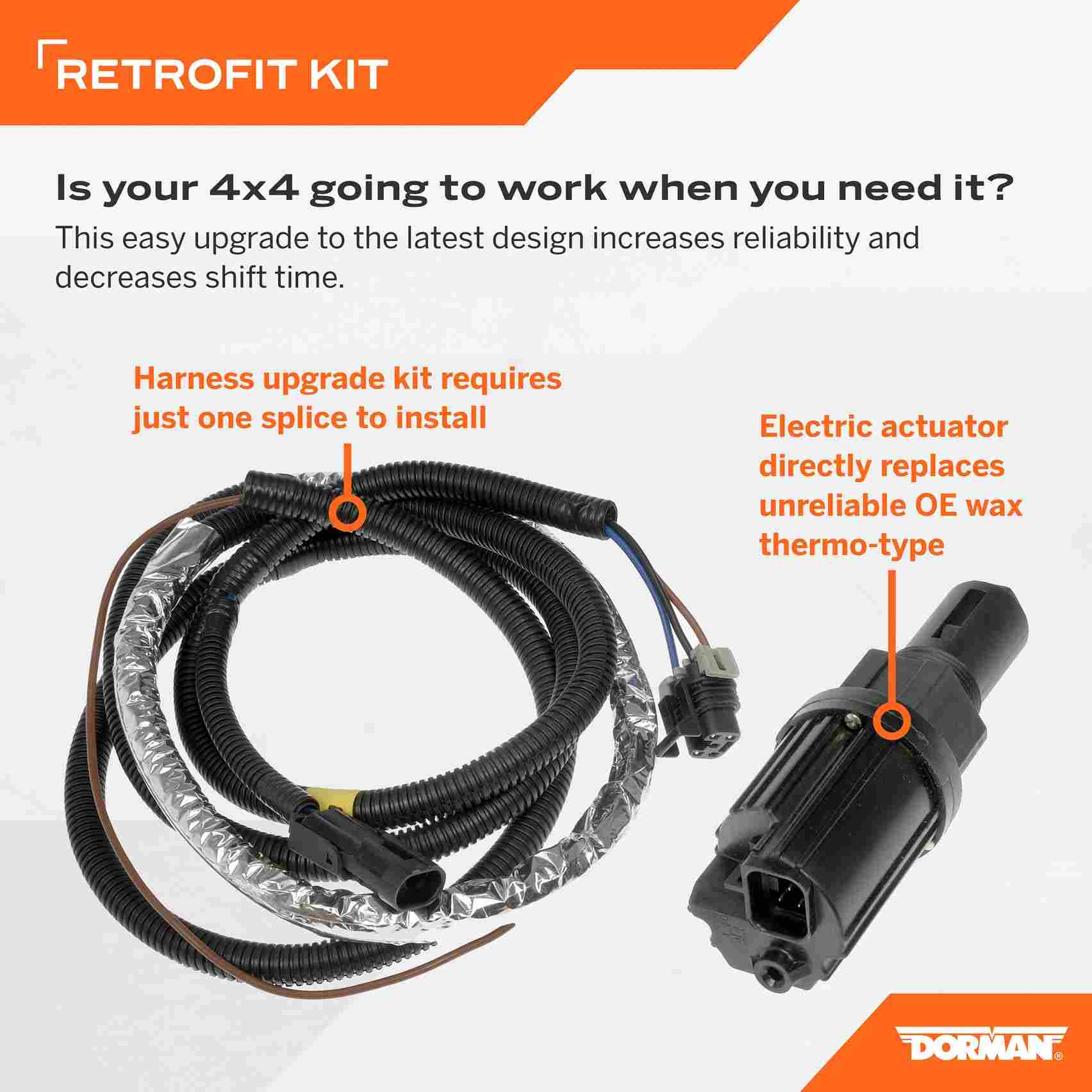 Dorman - OE Solutions 4WD ACTUATOR UPGRADE KIT 600-490