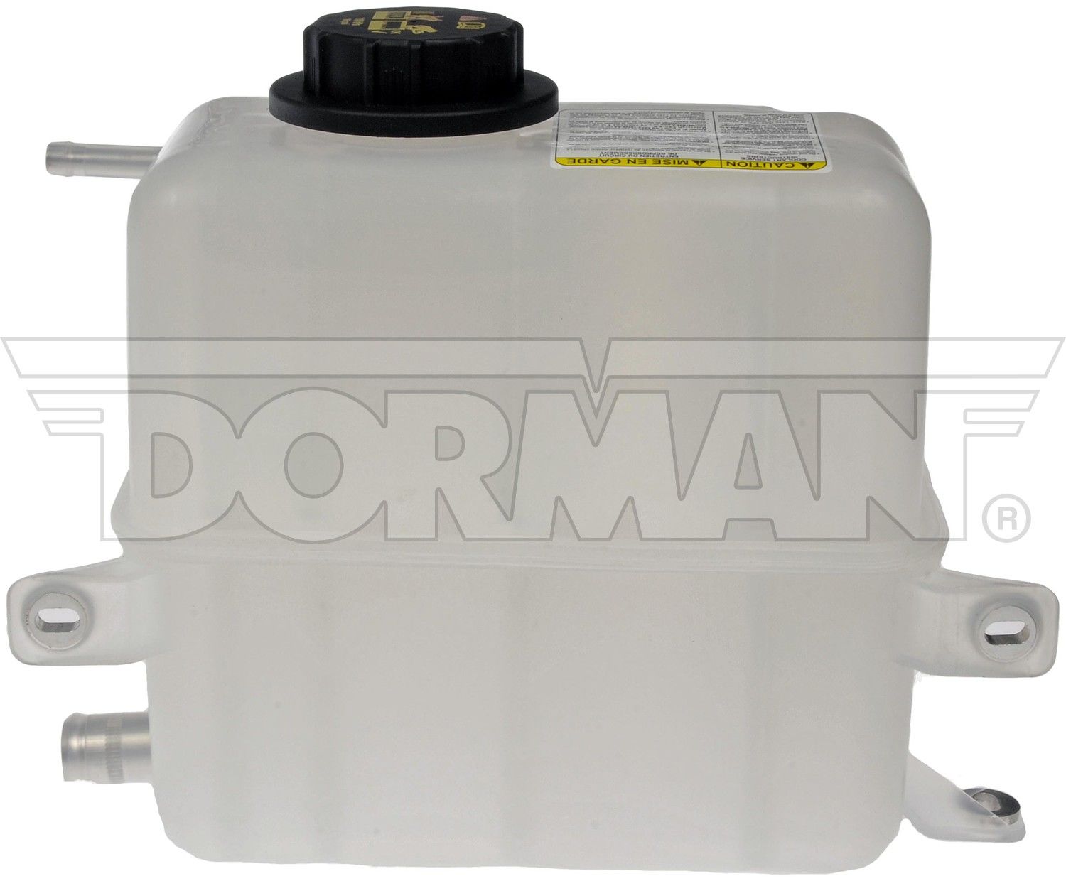 Dorman Coolant Overflow Tank, Plastic, White, Pressurized, with 15 PSI Cap, 1