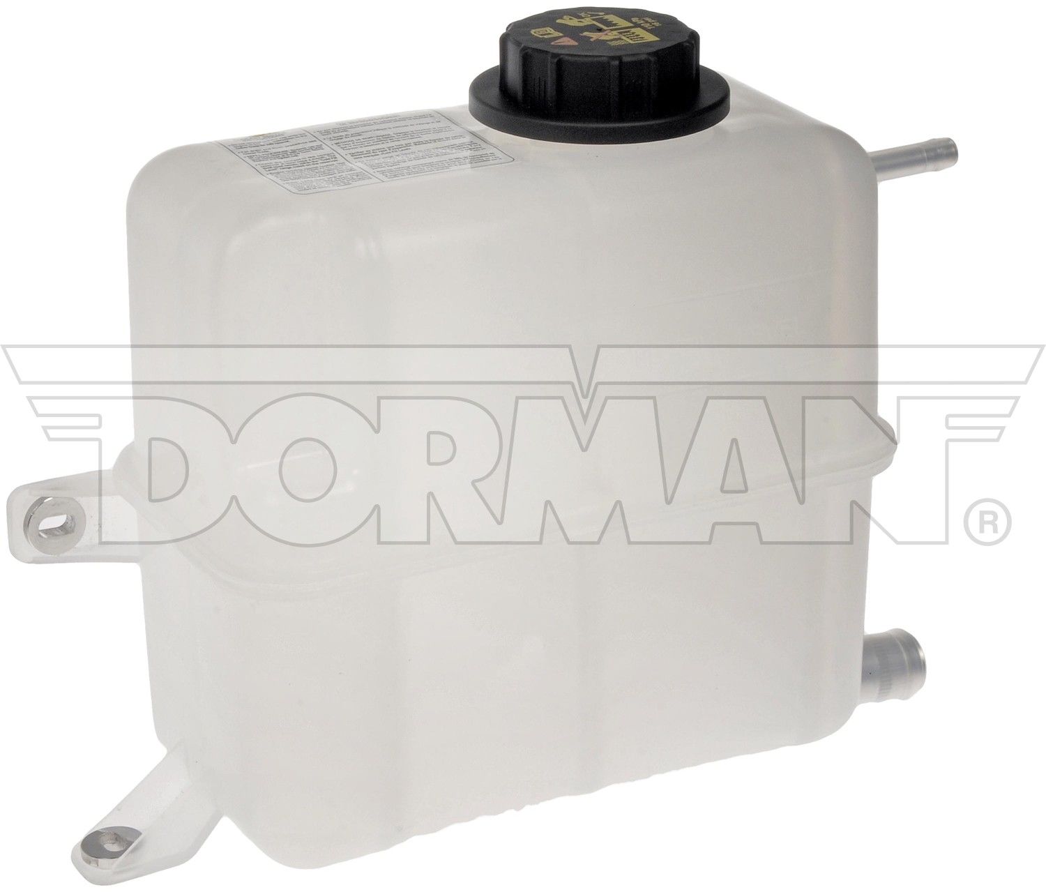 Dorman Coolant Overflow Tank, Plastic, White, Pressurized, with 15 PSI Cap, 1