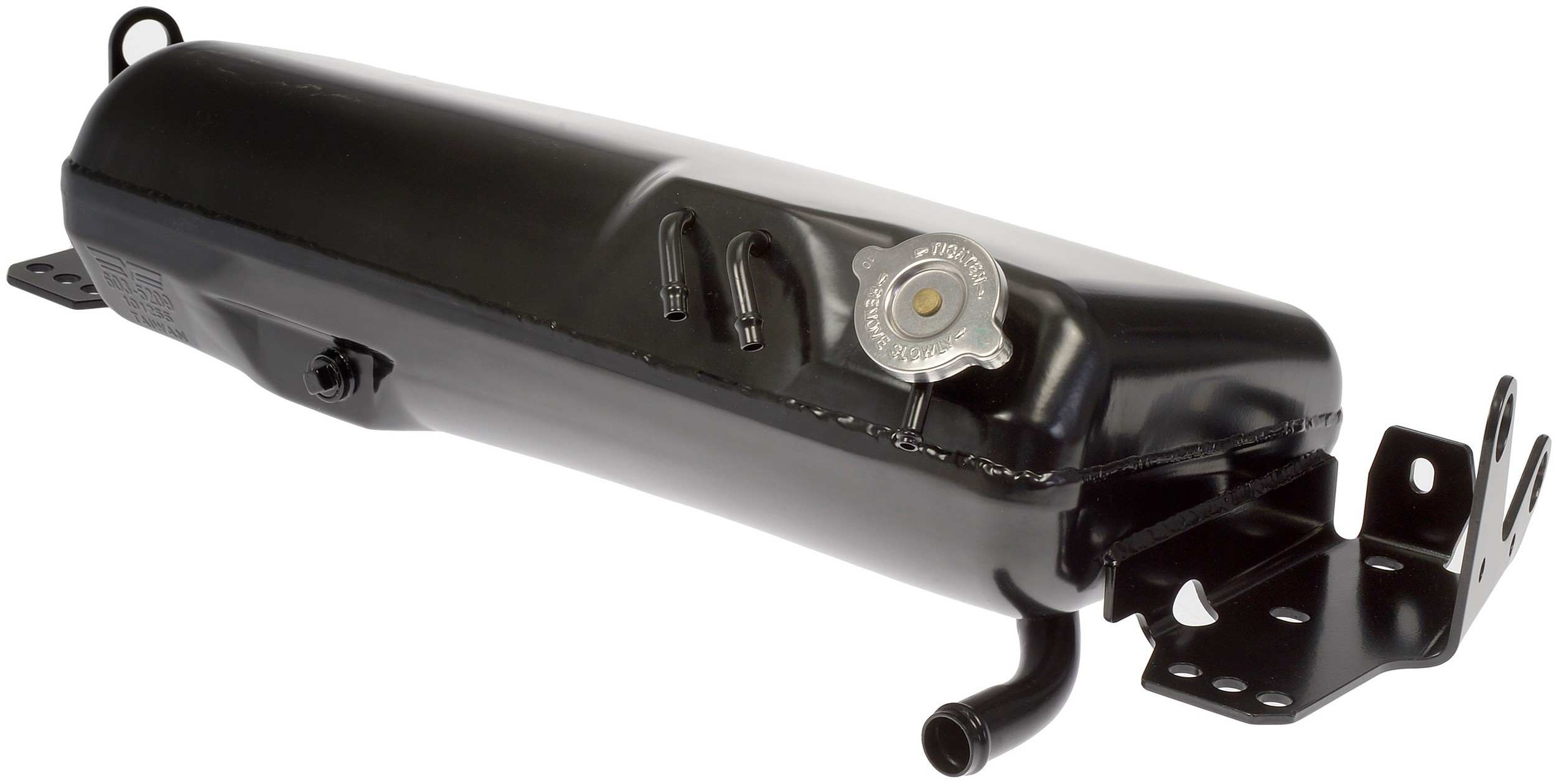 Dorman Coolant Reservoir, Recirculating, Pressurized, Plastic, Black, Cap, Fr