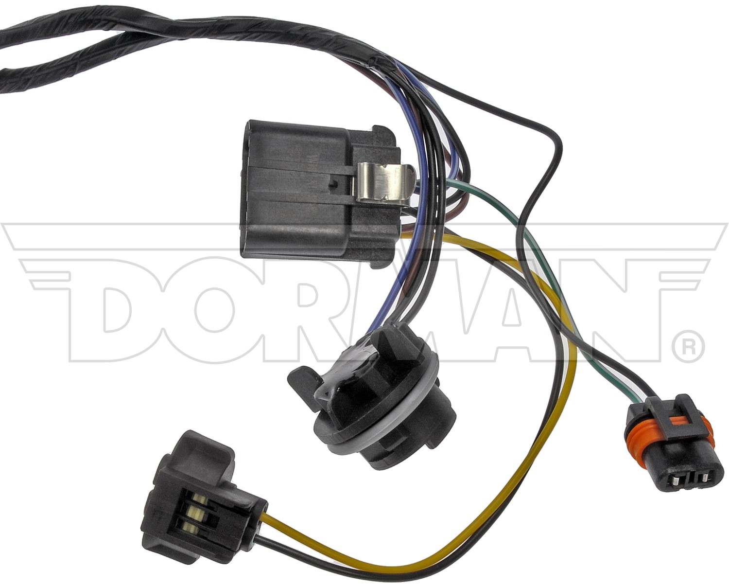 Dorman Wiring Harness Assembly With Two Lamp Sockets And Three Connectors