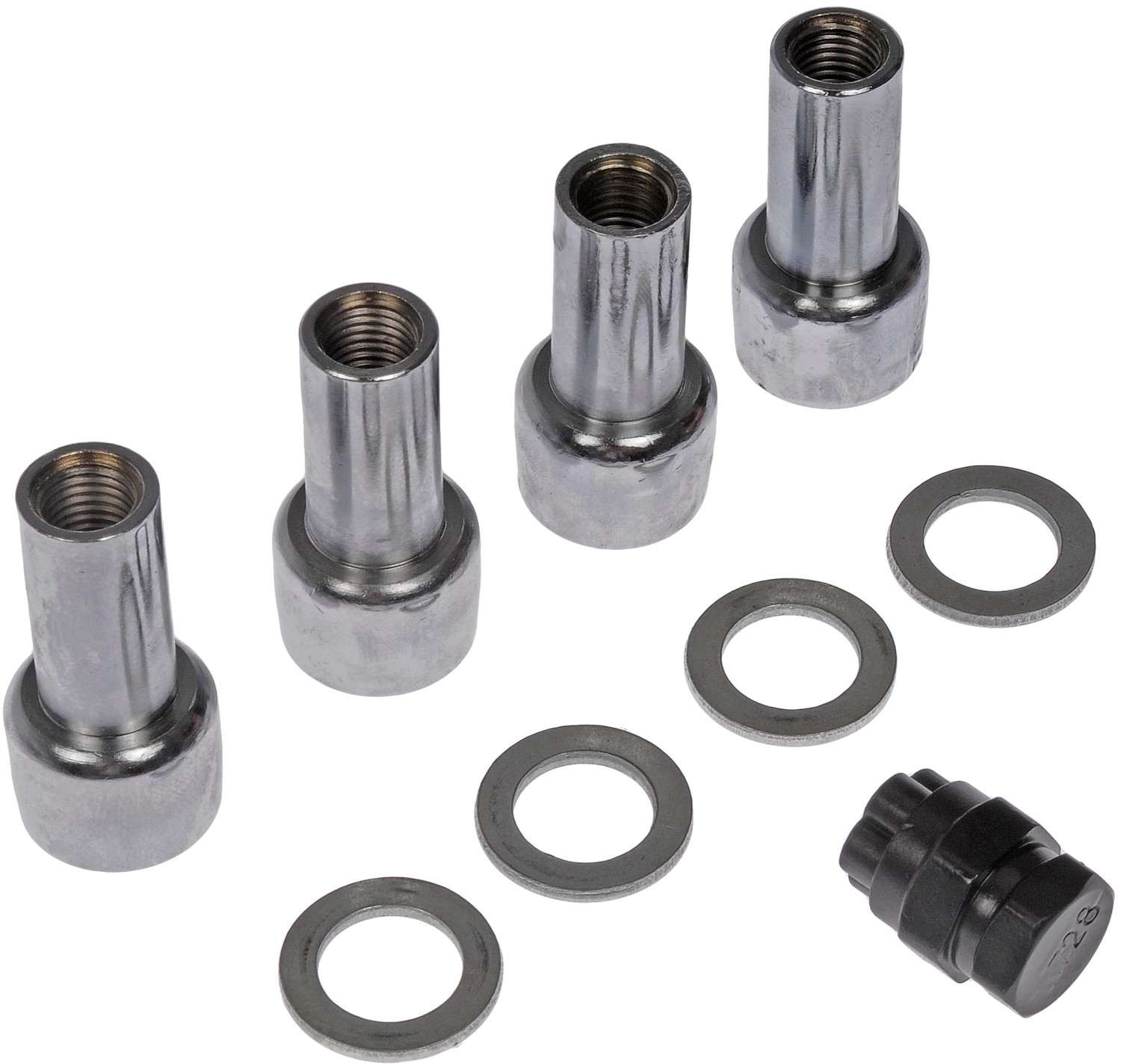 Dorman Wheel Nut Lock Chrome Crager Sat Mag Lock Set M12-1.50