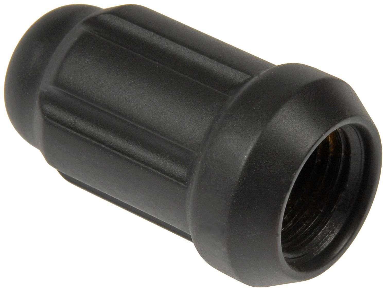 Dorman Lug Nuts, Steel, Matte Black Chrome, Conical Seat, Spline Drive, 12mm