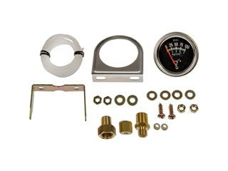 Dorman Gauge, Analog, Oil Pressure, 0-100 psi, 2 5/8 in., Black Face, Chrome