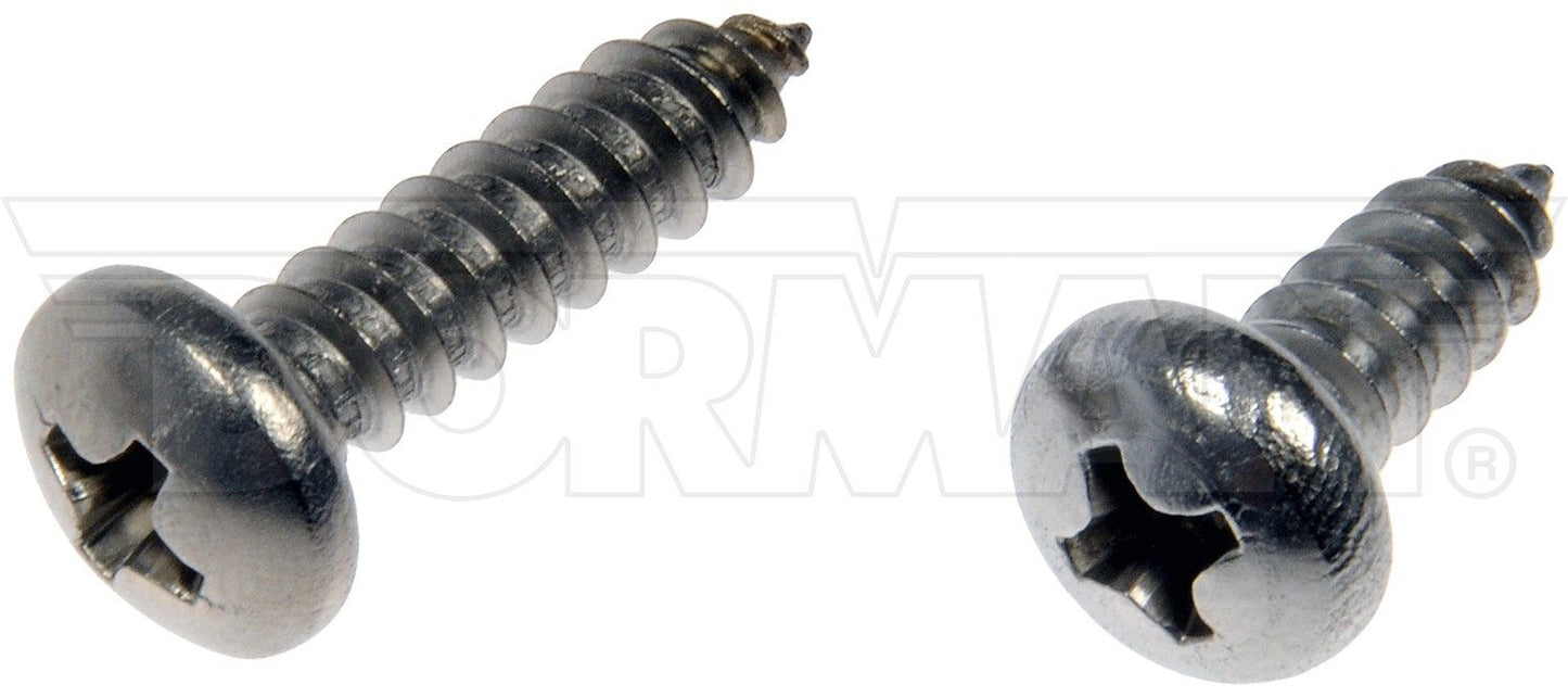 Dorman Self Tapping Screws Stainless Steel Pan Head No.10 X 1/2 In., 3/4 In. 784-150D