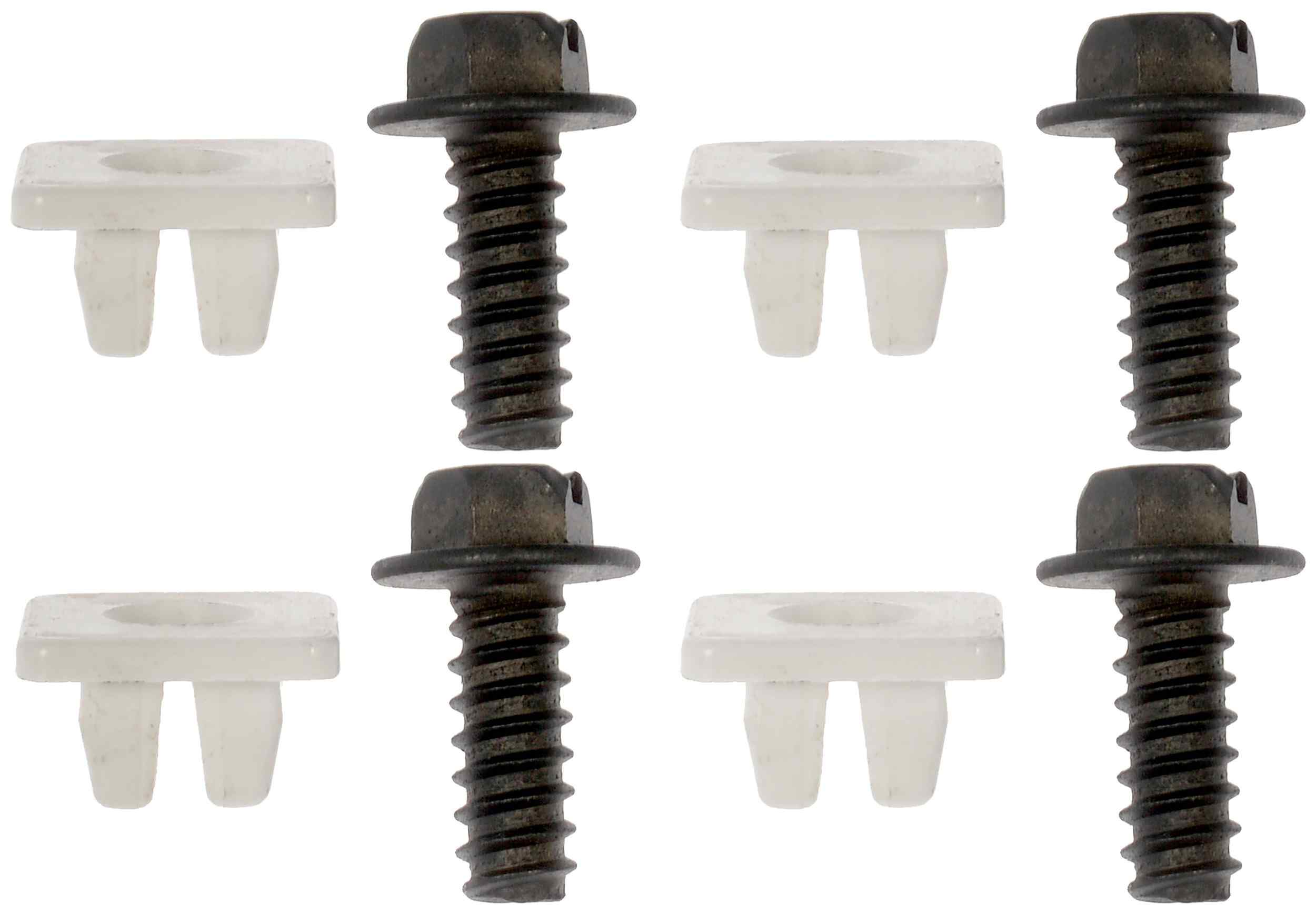 Dorman License Plate Bracket: 1/4 X 5/8 hex slot; License Plate Hardware Kit