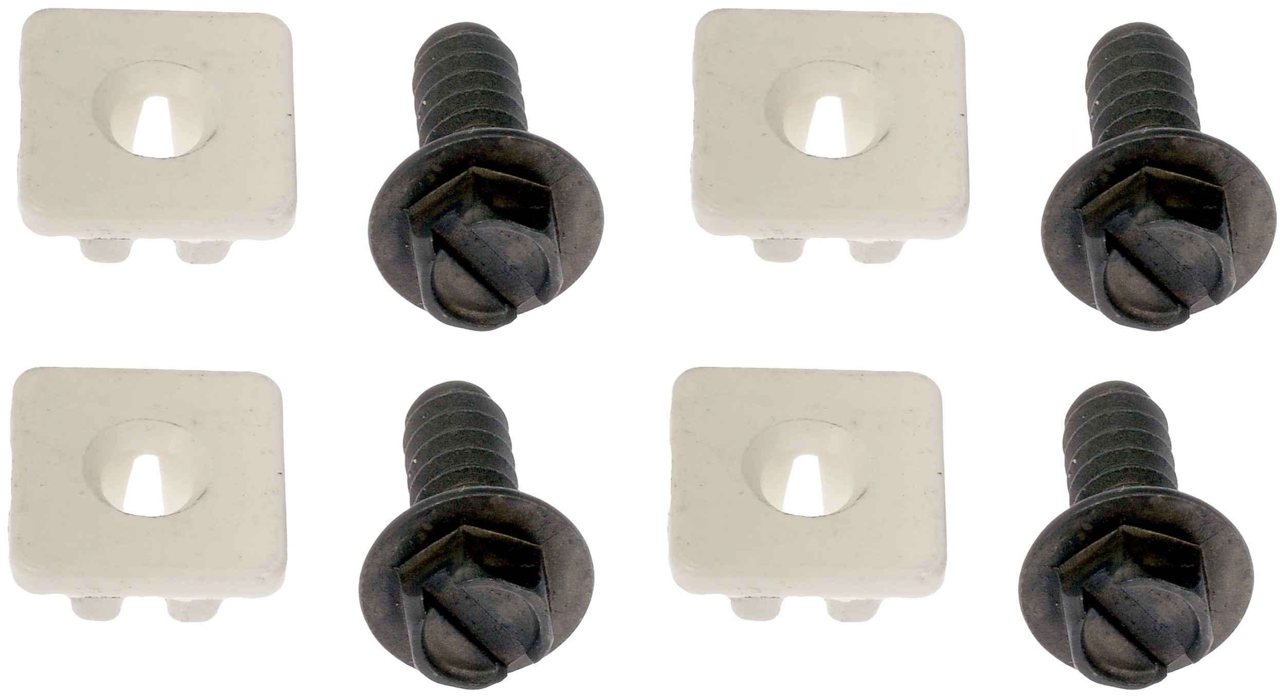 Dorman License Plate Bracket: 1/4 X 5/8 hex slot; License Plate Hardware Kit
