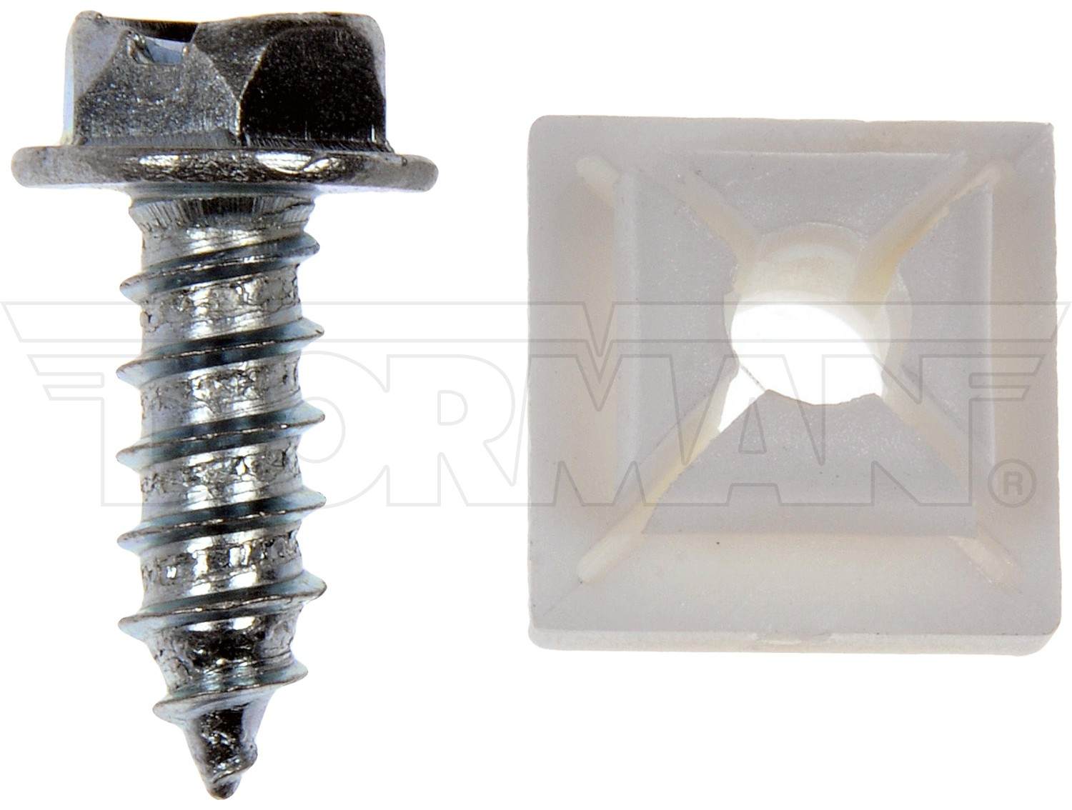 Dorman License Plate Fasteners - No.14 X 3/4 In.
