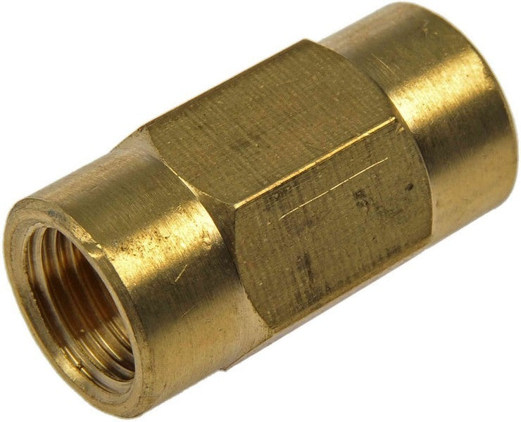 Dorman Brake Fitting, Brake Line Adapter, Straight, Brass, Natural, M10 x 1.0