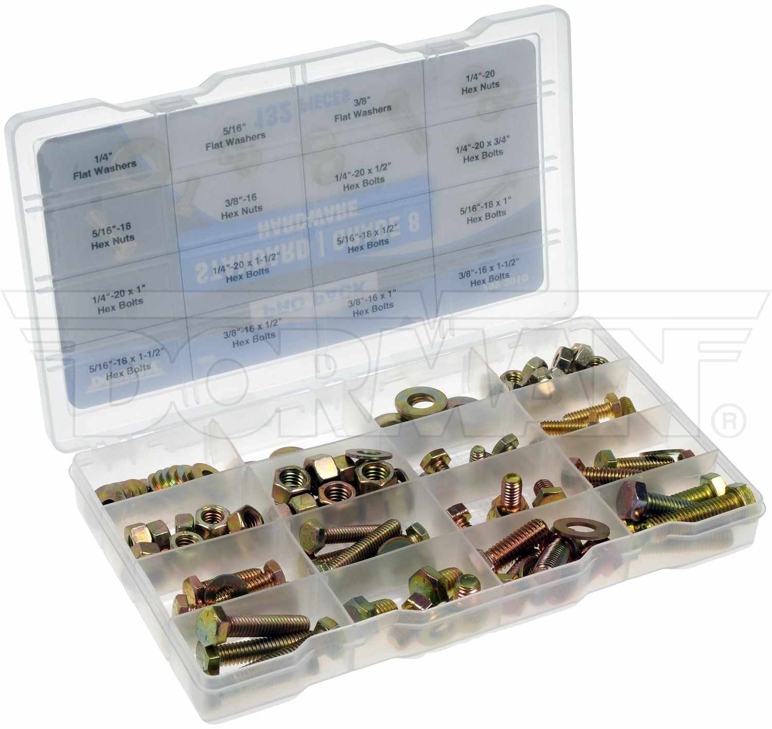 Dorman Pro Pack Standard Grade 8 Hardware-132 Pieces