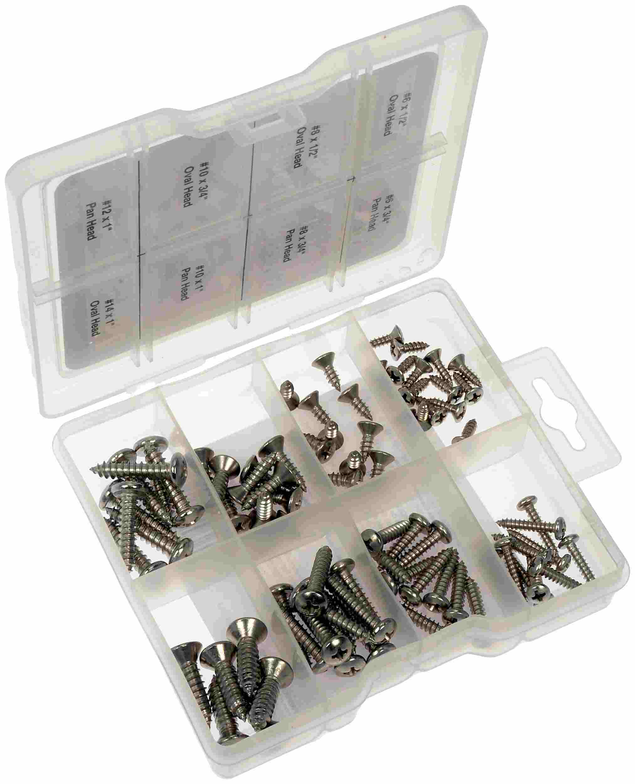Dorman Sheet Metal Screw Stainless Steel Value Pack- 8 Sku's- 79 Pieces