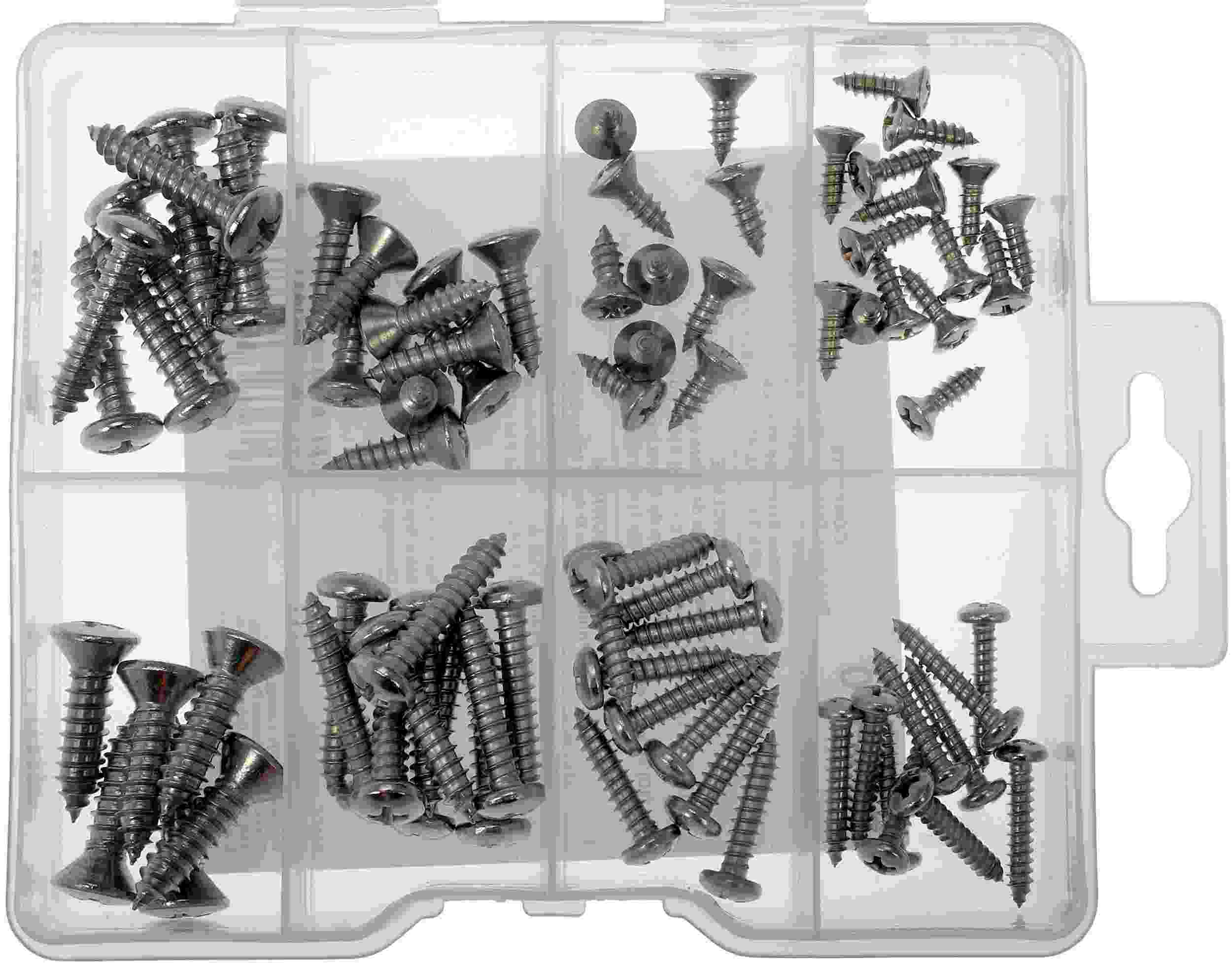 Dorman Sheet Metal Screw Stainless Steel Value Pack- 8 Sku's- 79 Pieces
